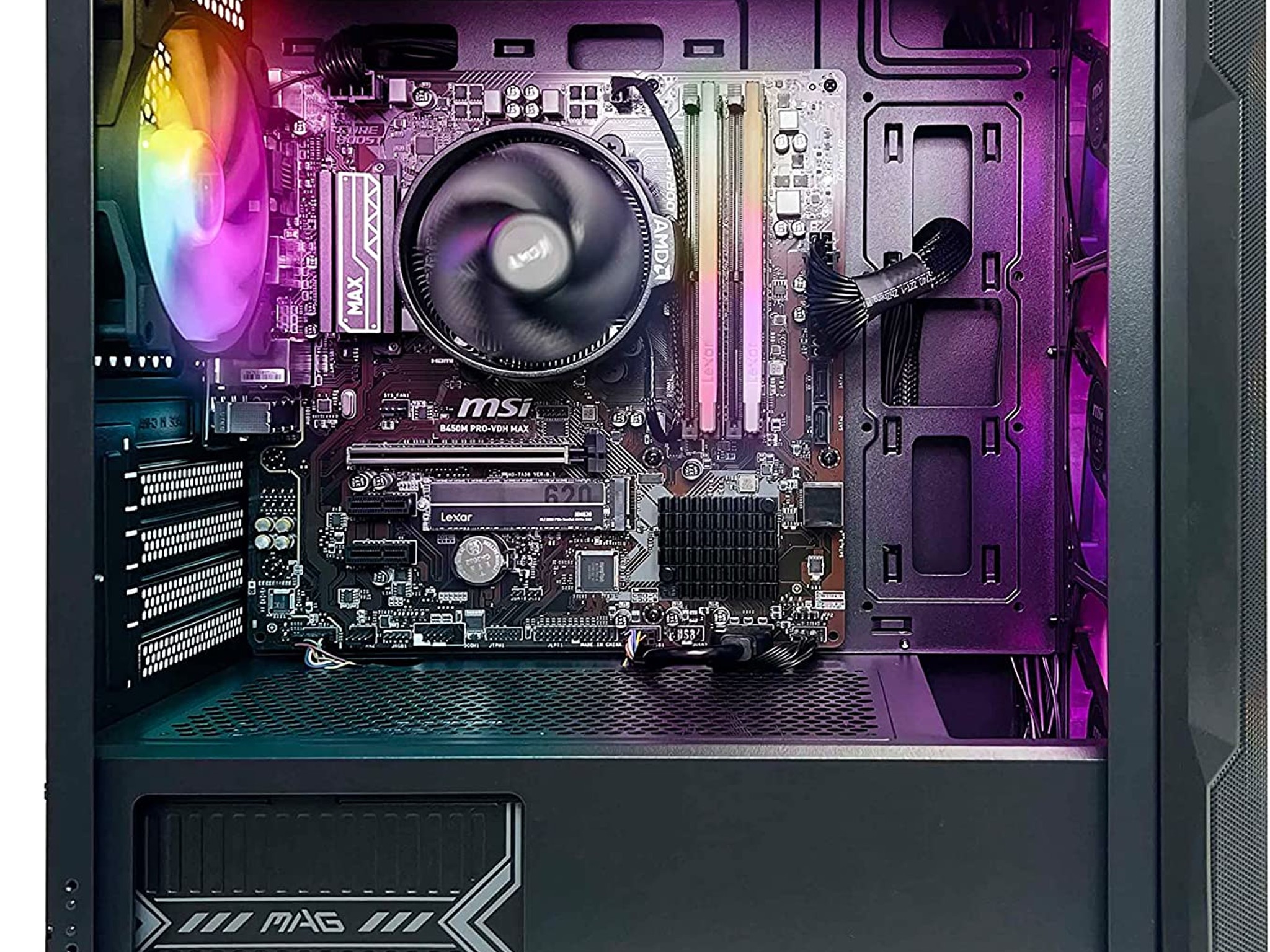 NSXGAMING Nova Desktop Gaming | AMD Ryzen 5 5600G | 16GB 2*8 GB DDR4 3600 | 512Gb M2 NVME SSD
