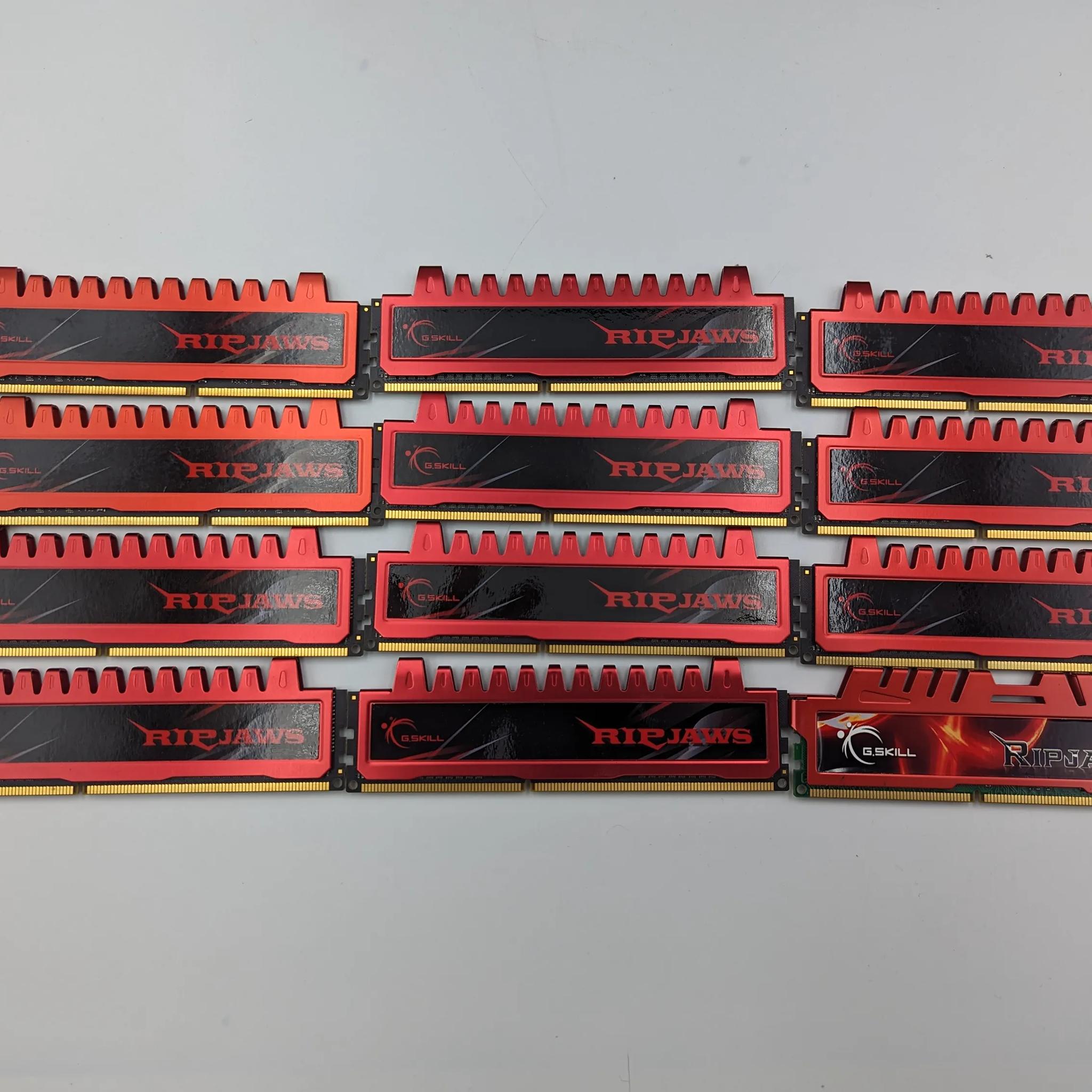 12 sticks of G.Skill Ripjaws ddr3