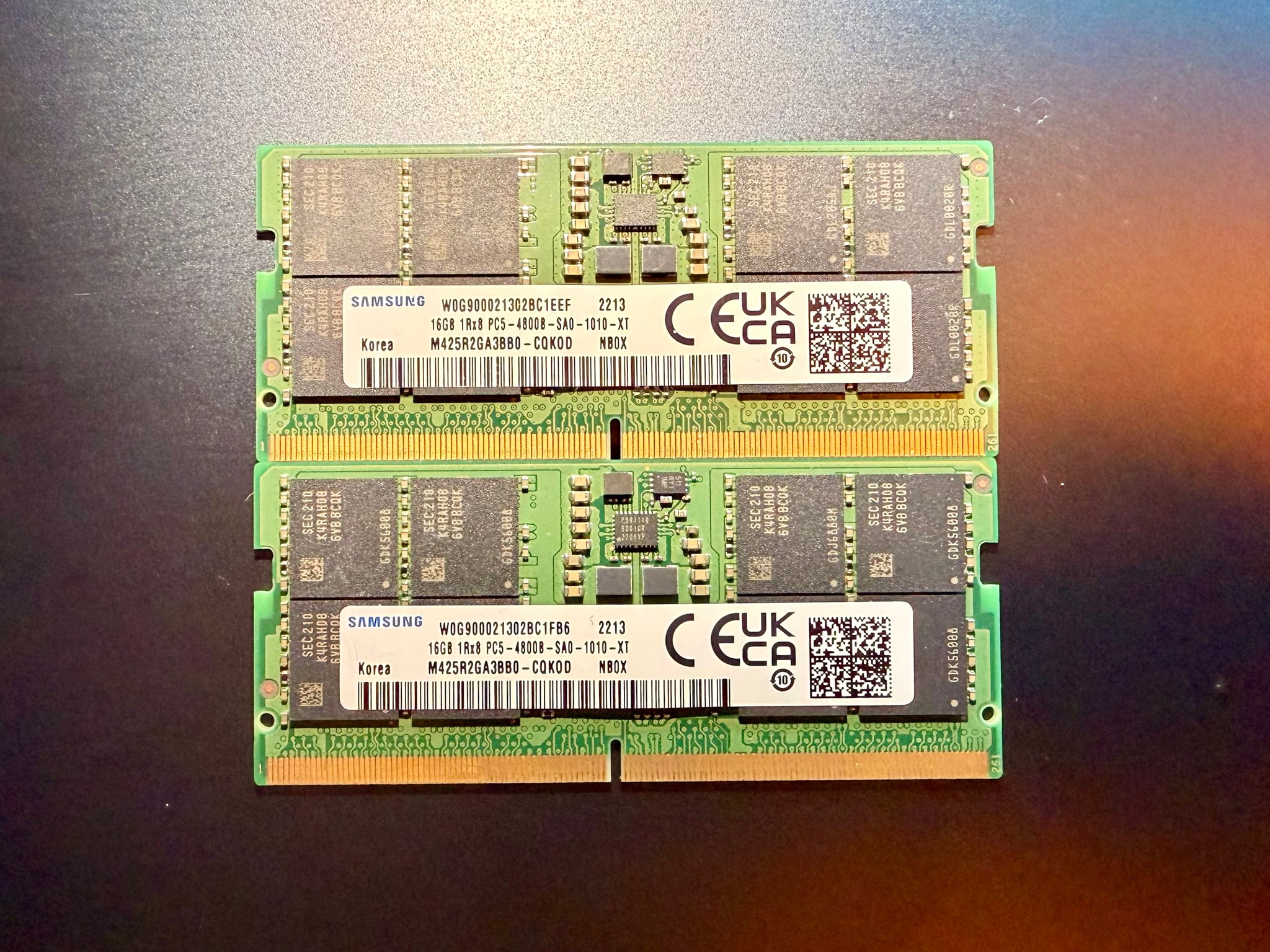 Samsung SODIMM 32GB Kit (2x16GB) DDR5 4800 Laptop Notebook RAM Memory