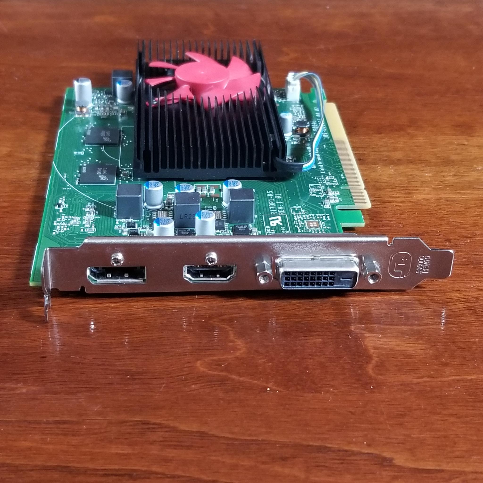 HP OEM Radeon RX 550 PN: 940272-001 4GB VRAM (no external power required)