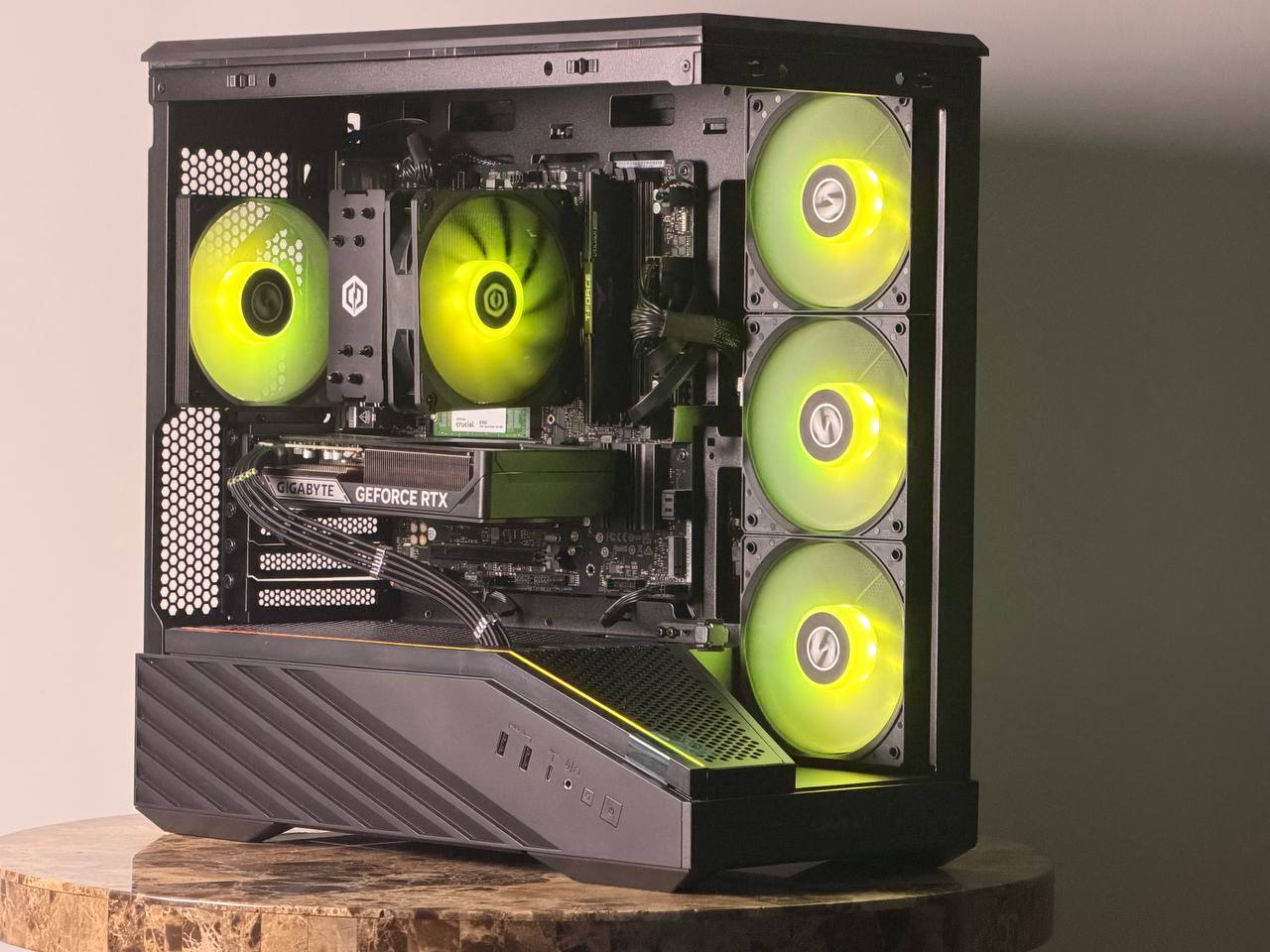 FREE SHIPPING 🖤🌈 Black RGB Gaming PC | RTX 5060 Ti | AMD Ryzen 7 8700F | 1 TB NVME | 16 GB DDR5