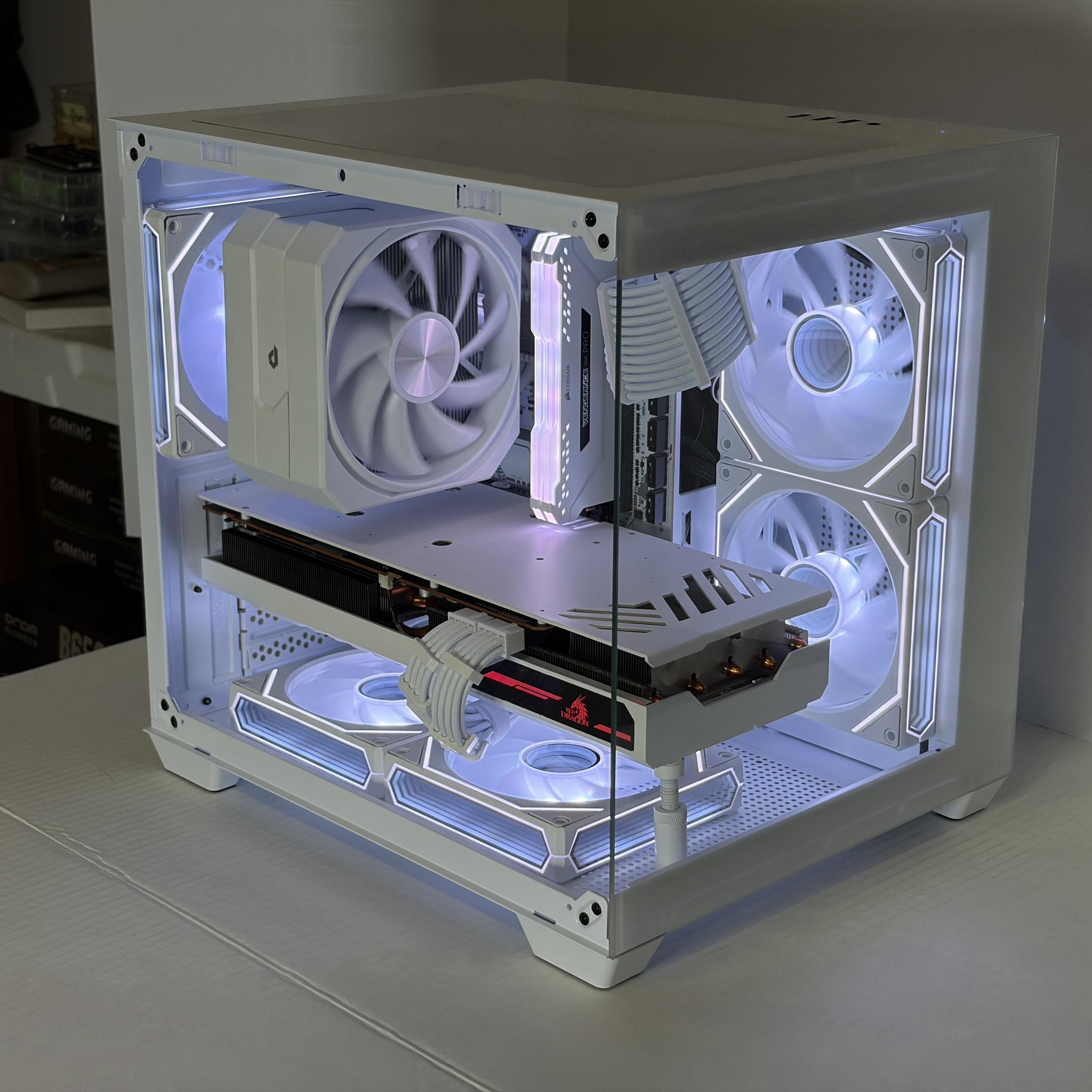 🔥 RX 6800 + Ryzen 5 5600 – White Gaming PC – 1440p Ultra Monster | 1TB NVMe | 16GB RAM