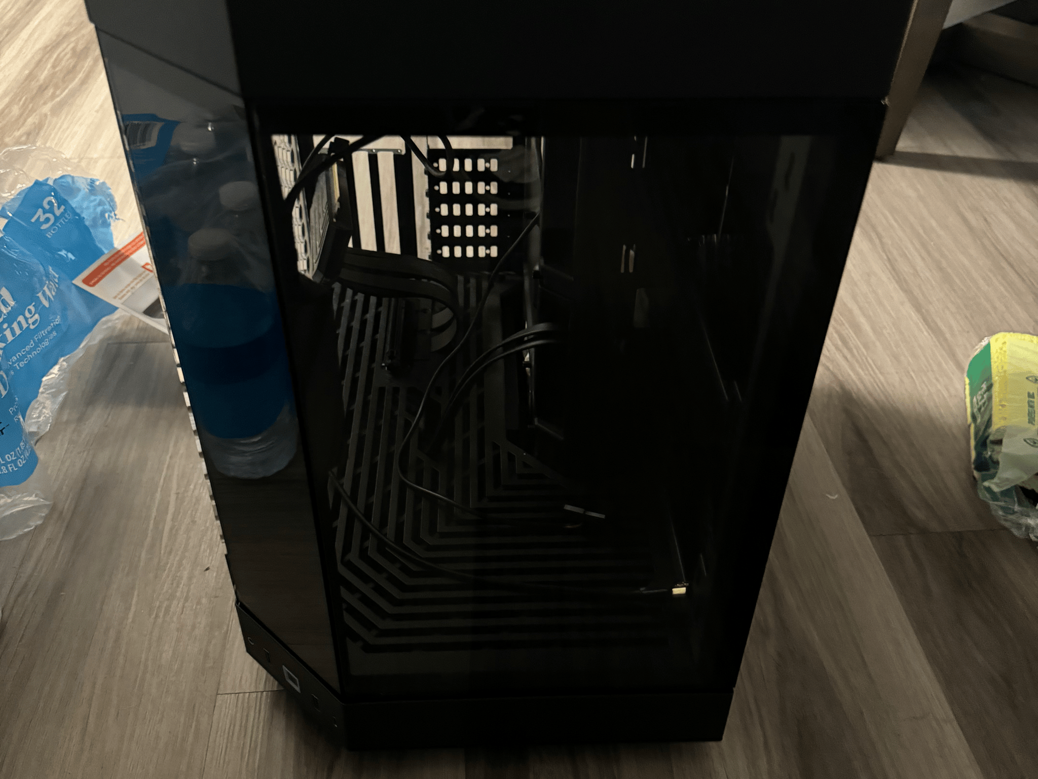 Hyte Y60 with custom front panel and LCD screen