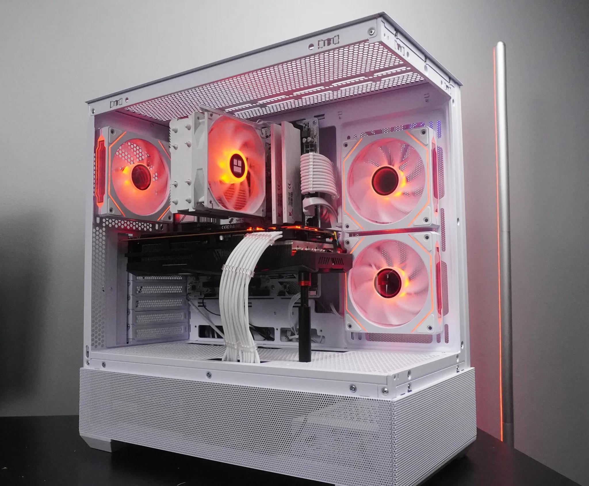 🤍AESTHETIC🤍 1440p/1080p PRICE to PERFORMANCE 💪🧡RX 5700XT 🧡Ryzen 5 5600 | 1TB NVME | 32GB | WIFI