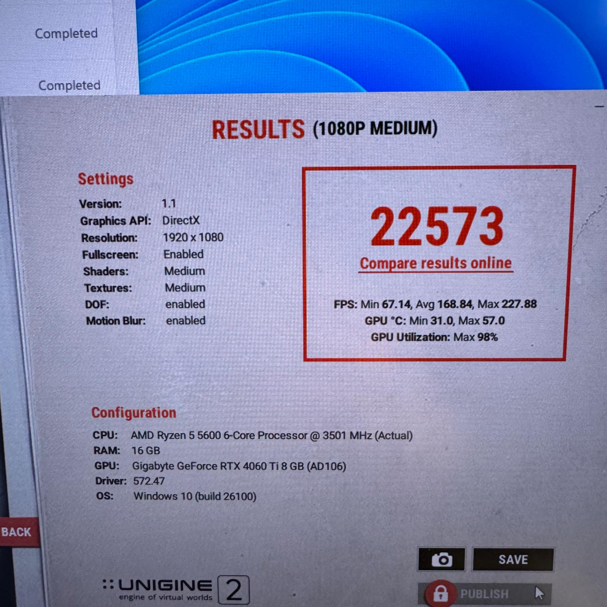 Gaming PC RTX 4060 TI