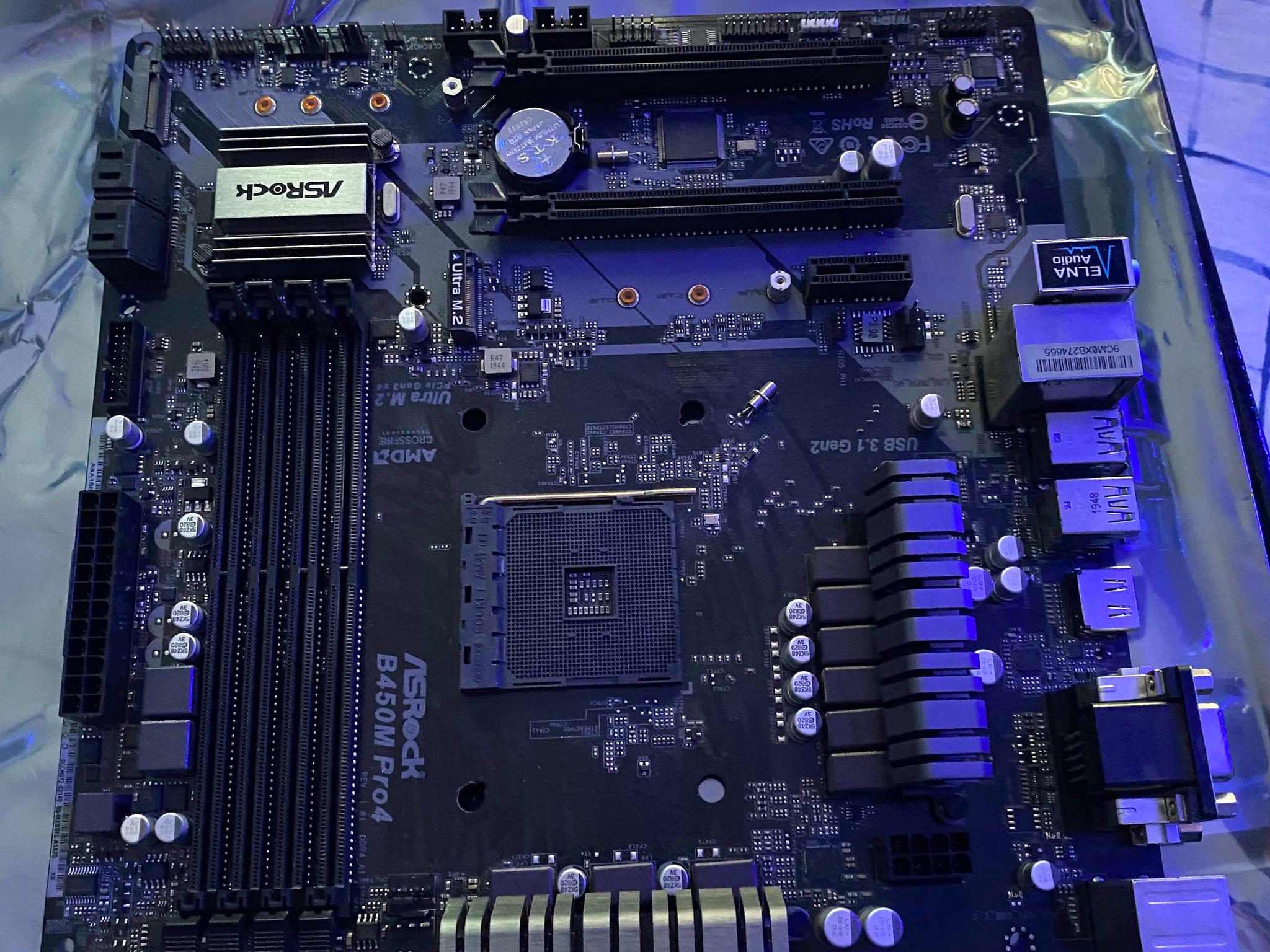Used-ASRock B450M Pro4-Micro ATX