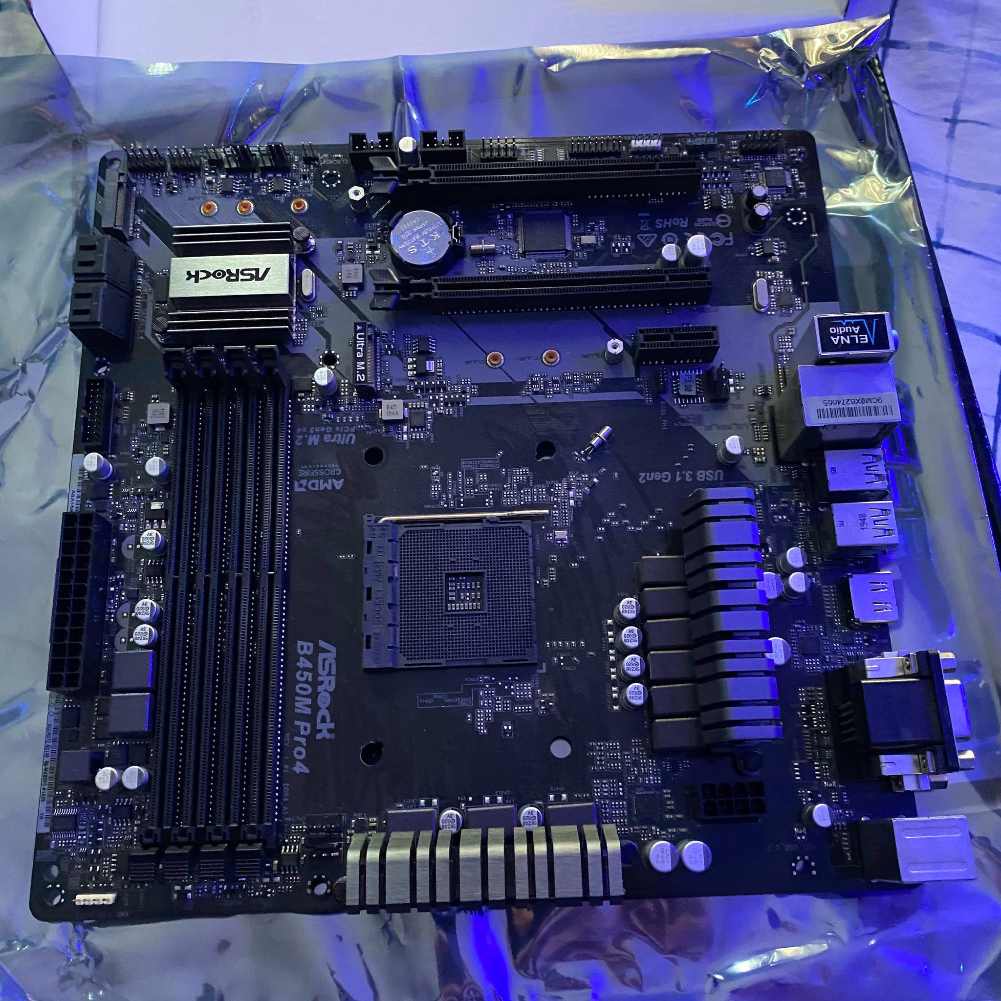 Used-ASRock B450M Pro4-Micro ATX