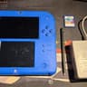 CUSTOM USED Nintendo 2DS Blue/Black Handheld Console, Mario Kart 7 Edition