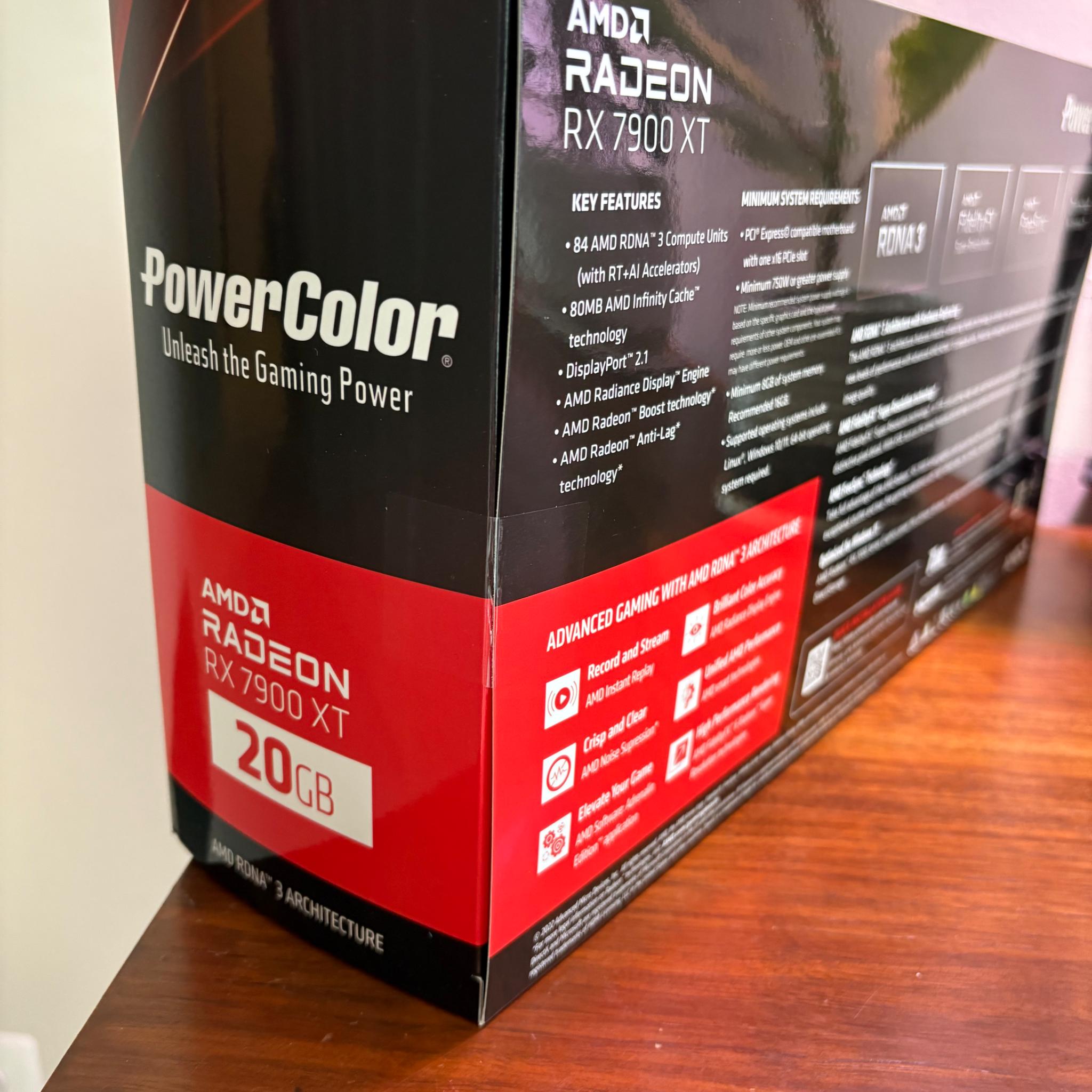 NEW RX 7900 XT - 20GB VRAM - PowerColor AMD Radeon (7900XT)