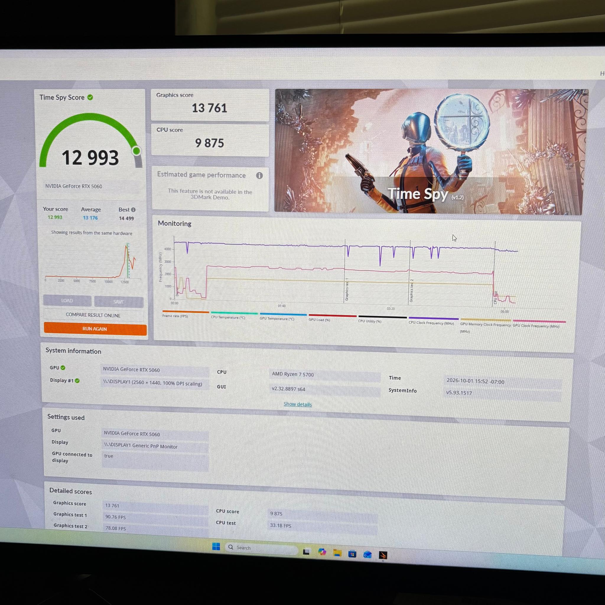 GeForce RTX 5060 Custom Gaming PC - Ryzen 7 5700, 32GB RAM, 1TB NVMe SSD