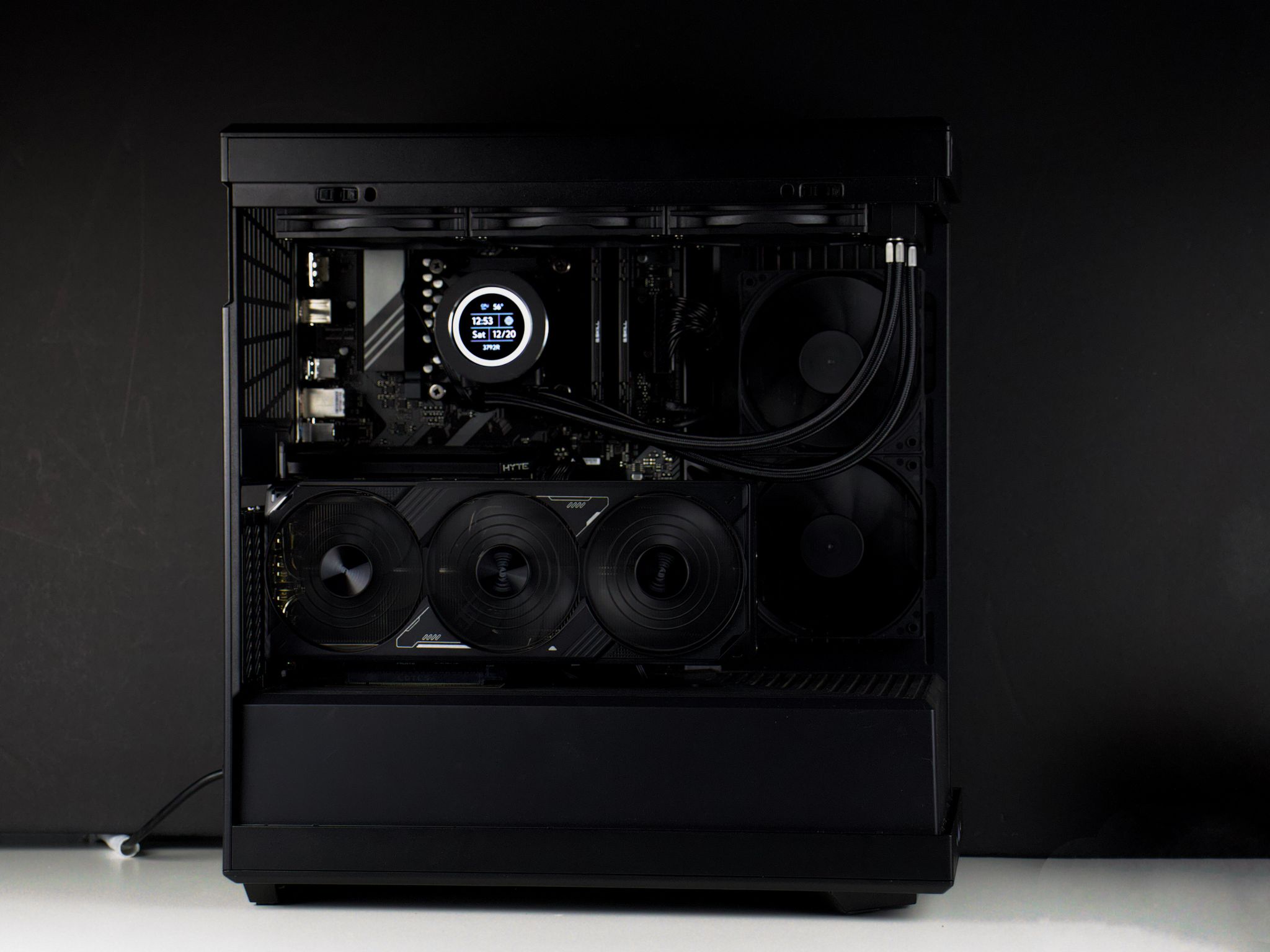 ⚫⚡🗡️Nightfall - Blackout 4K/1440P Gaming PC | RTX 5070 TI, Ryzen 7 9700X, 32GB RAM, 2TB SSD | LCD⚡