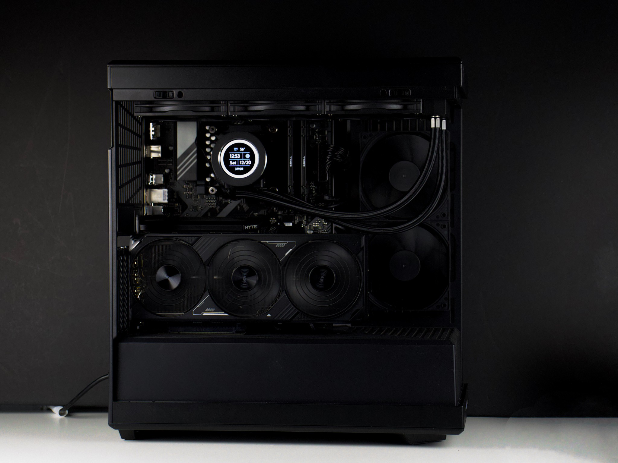 ⚫⚡🗡️Nightfall - Blackout 4K/1440P Gaming PC | RTX 5070 TI, Ryzen 7 9700X, 32GB RAM, 2TB SSD | LCD⚡