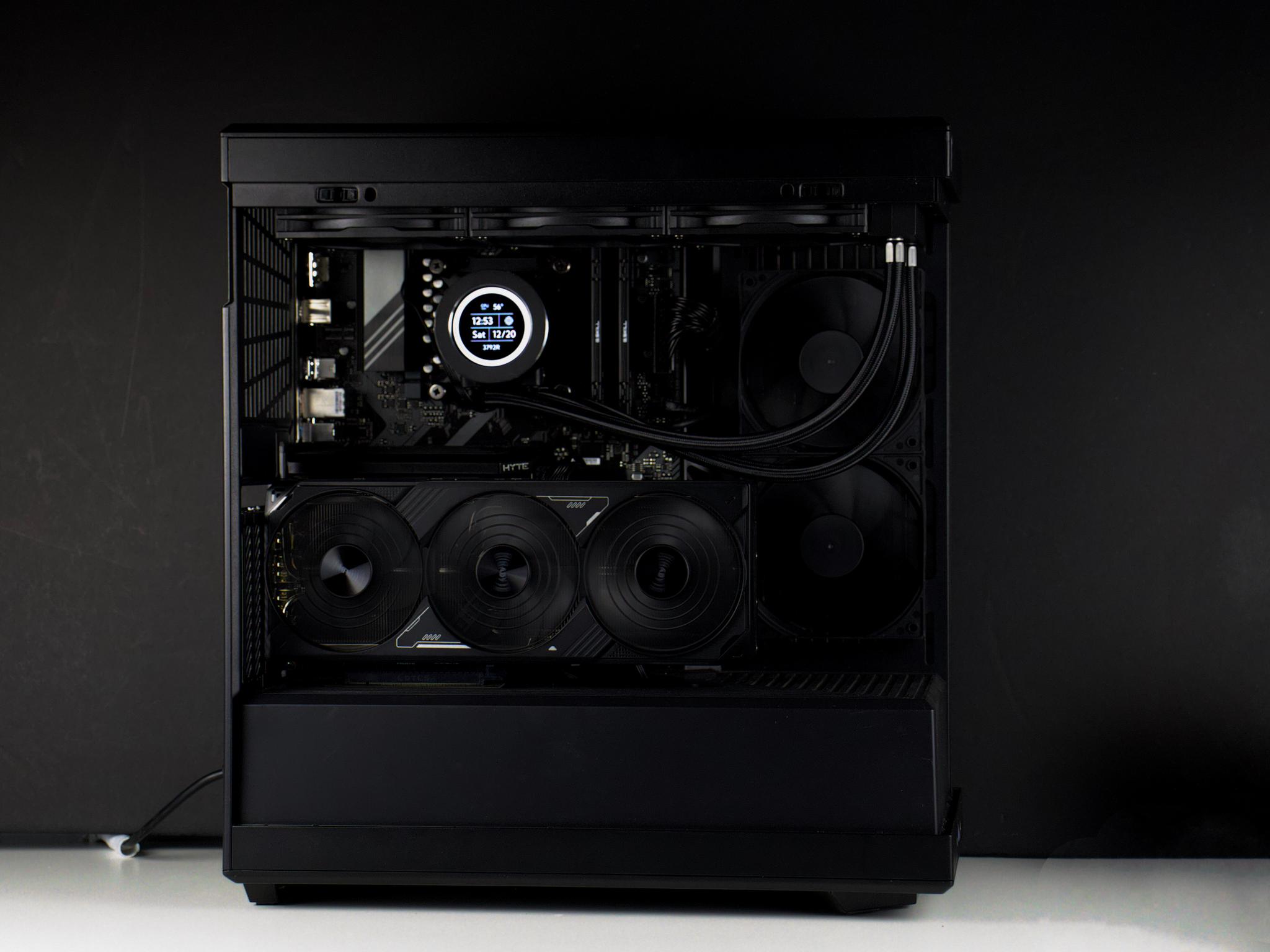 ⚫⚡🗡️Nightfall - Blackout 4K/1440P Gaming PC | RTX 5070 TI, Ryzen 7 9700X, 32GB RAM, 2TB SSD | LCD⚡