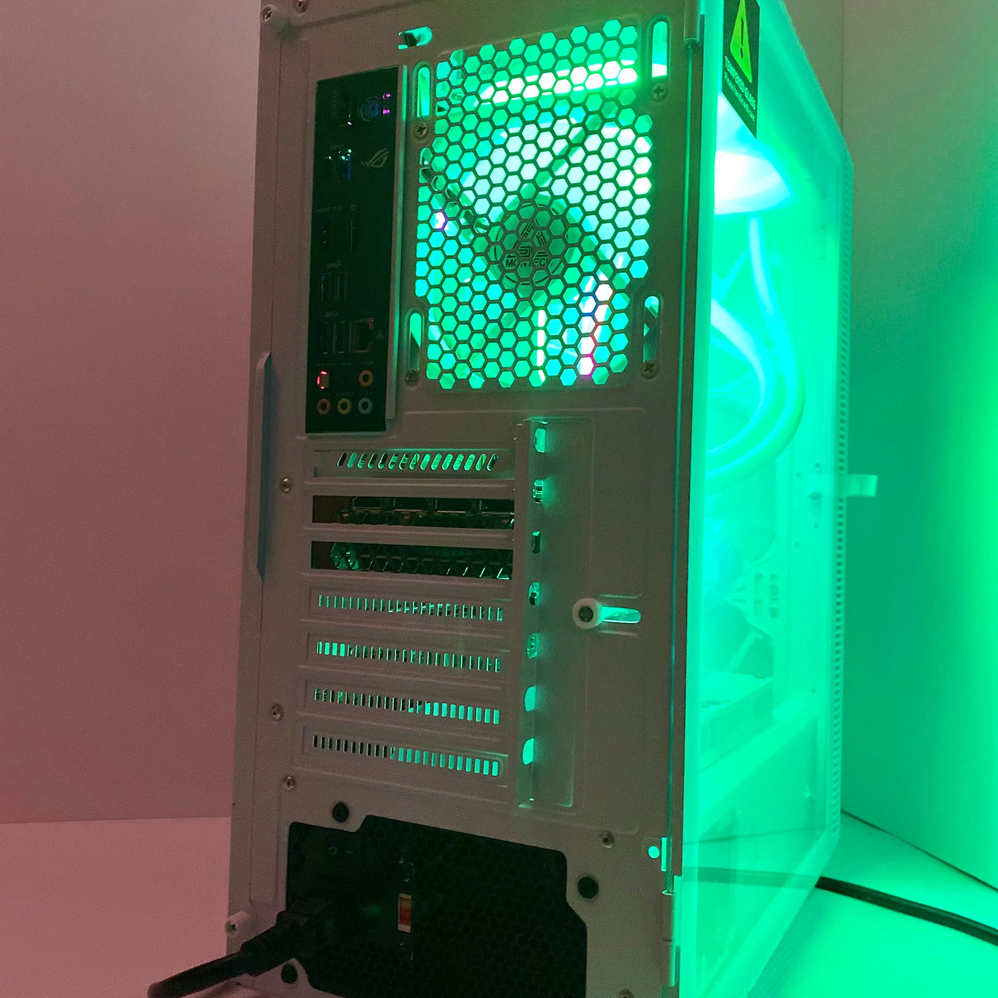 (Liquid Cooled) White⚪️Gaming PC| RTX 3060TI | Ryzen 5@4GHz| 16GB DDR4 RAM| 1TB NVMe SSD| Windows 11