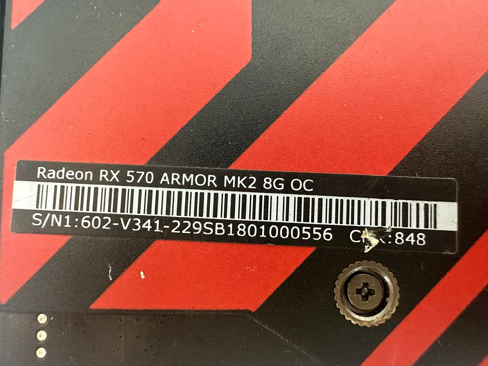 MSI Radeon RX 570 ARMOR 8G