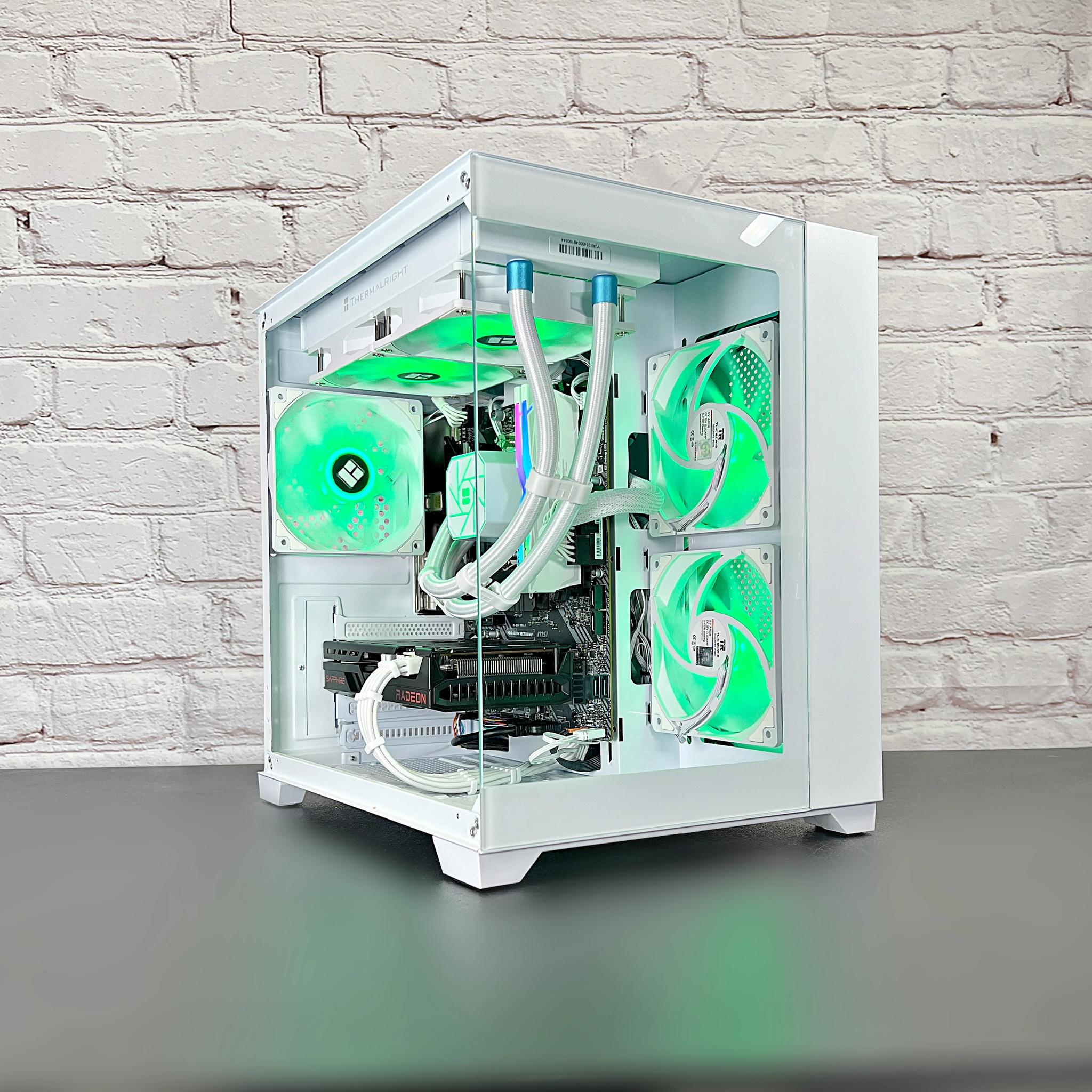 Liquid Cooled Ryzen 5 3600 RX 6600 16GB RAM 1TB M.2  Window 11 Gaming PC