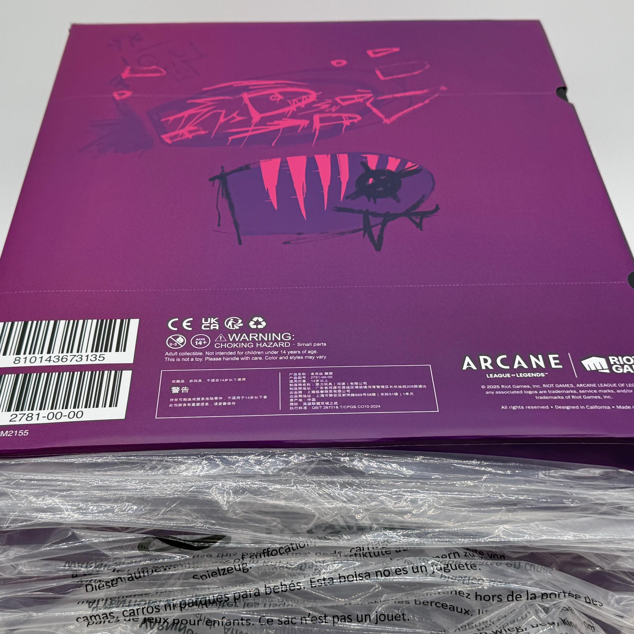 New Sealed – Riot Games Arcane Champion Jinx 1/7 Scale Statue (PM2155) – Unopened Collector’s Item!