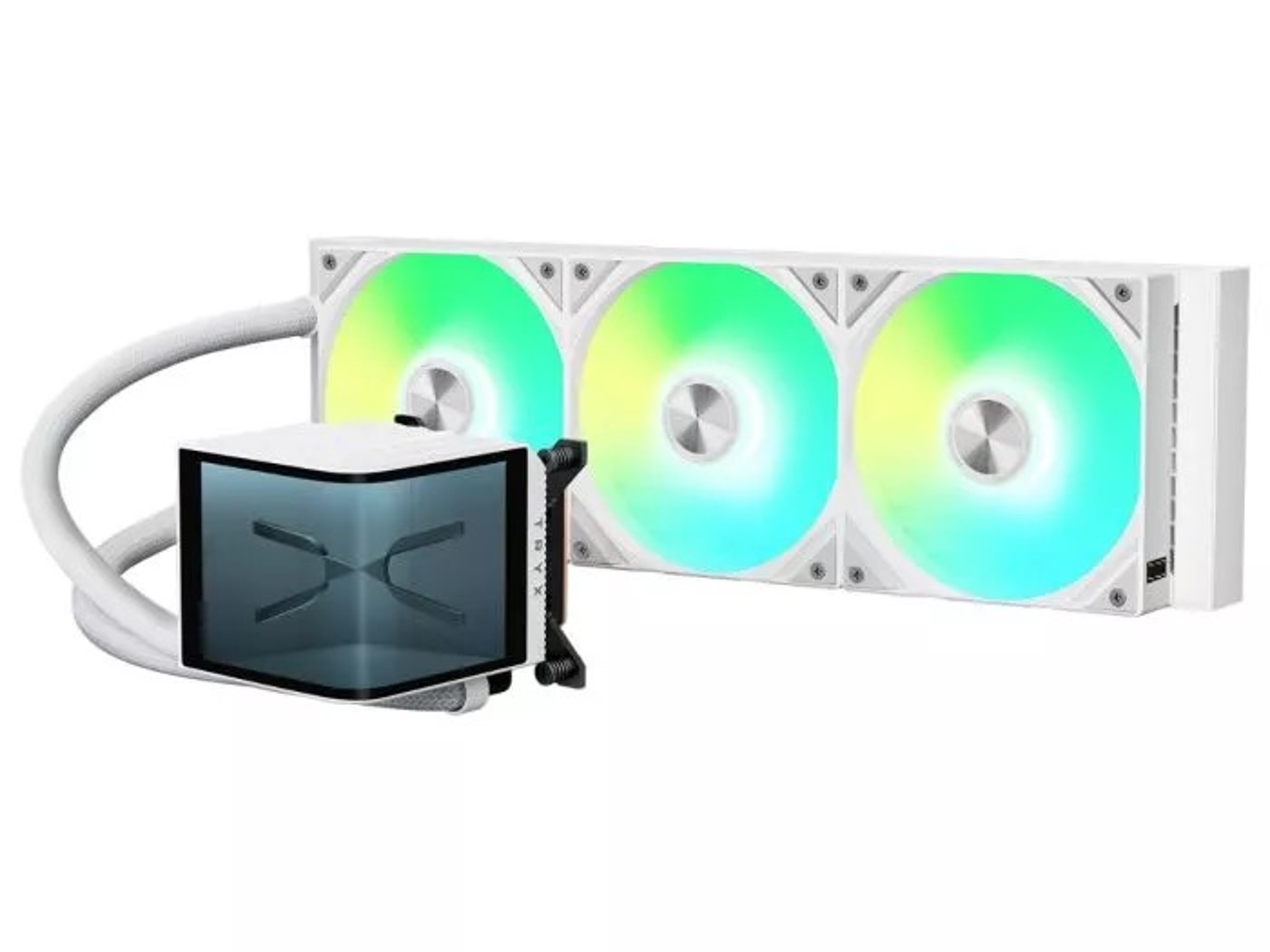 TRYX Panorama AIO, 5 Lian Li LCD Screen Fans, 3 Lian Li Non LCD Infinity Fans