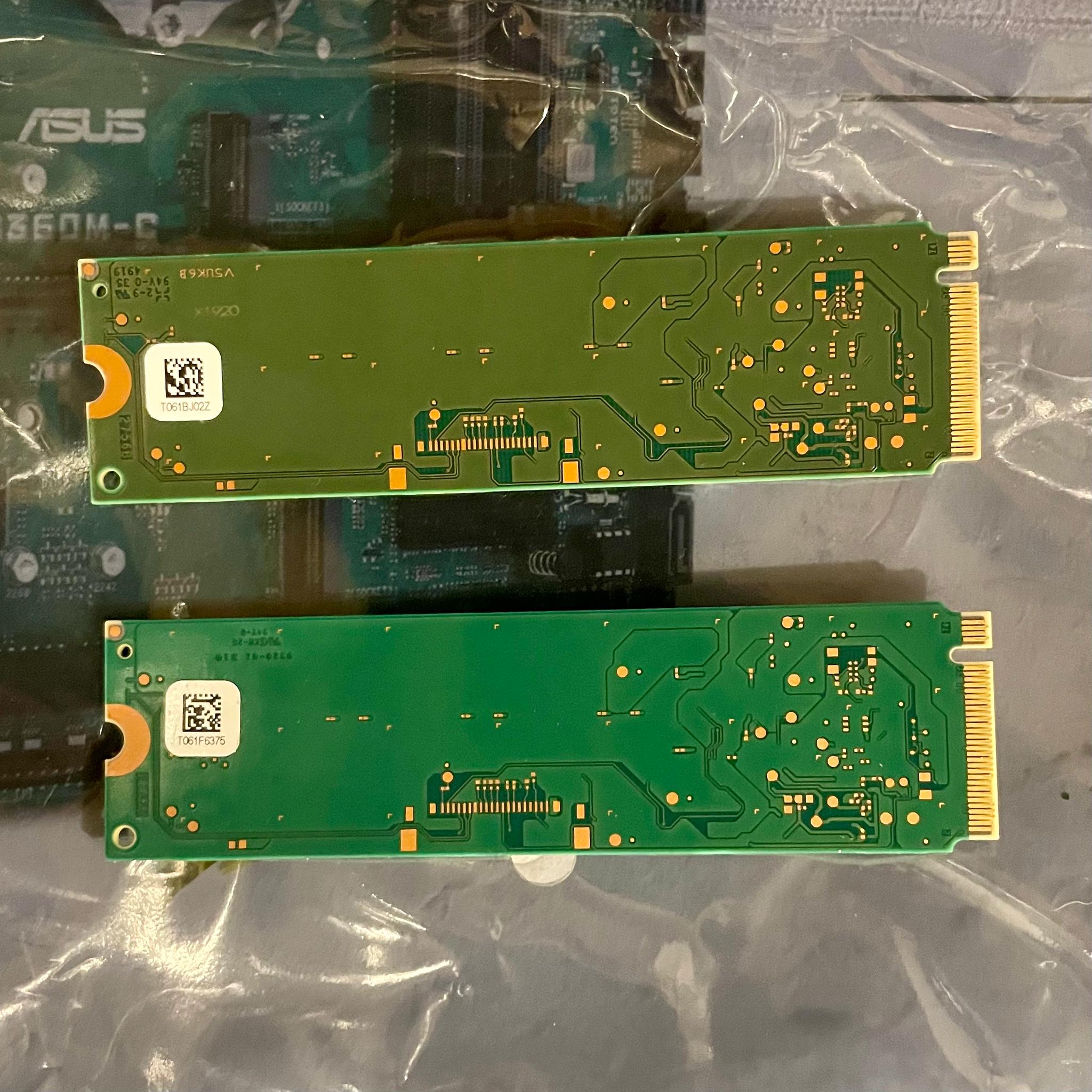 2 Pack of Micron 256GB m.2 2280 NVMe Gen3 x 4