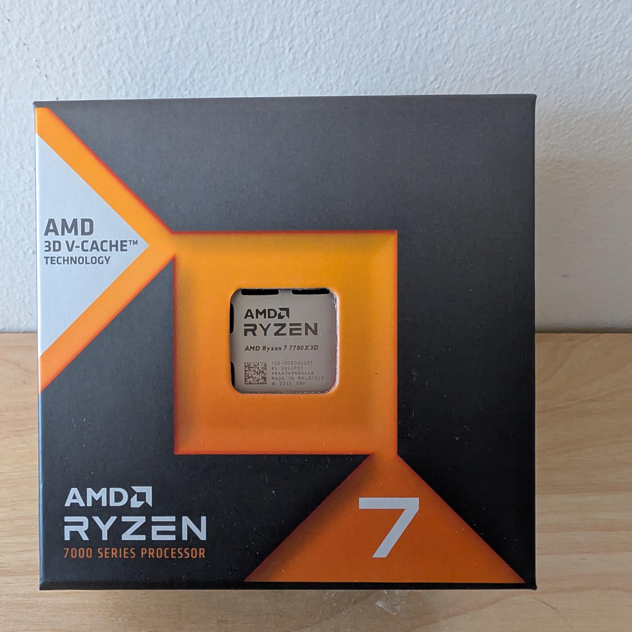 Brand New AMD Ryzen 7 7700X3D 8-Core 16-Thread AM5 Processor | Factory Sealed