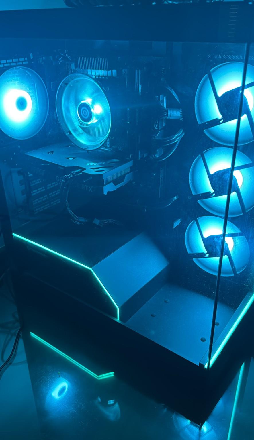 Custom Gaming PC Build Budget-mid Range 1440p MONSTER COMES WITH MOUSE AND KEYBOARD  (black)