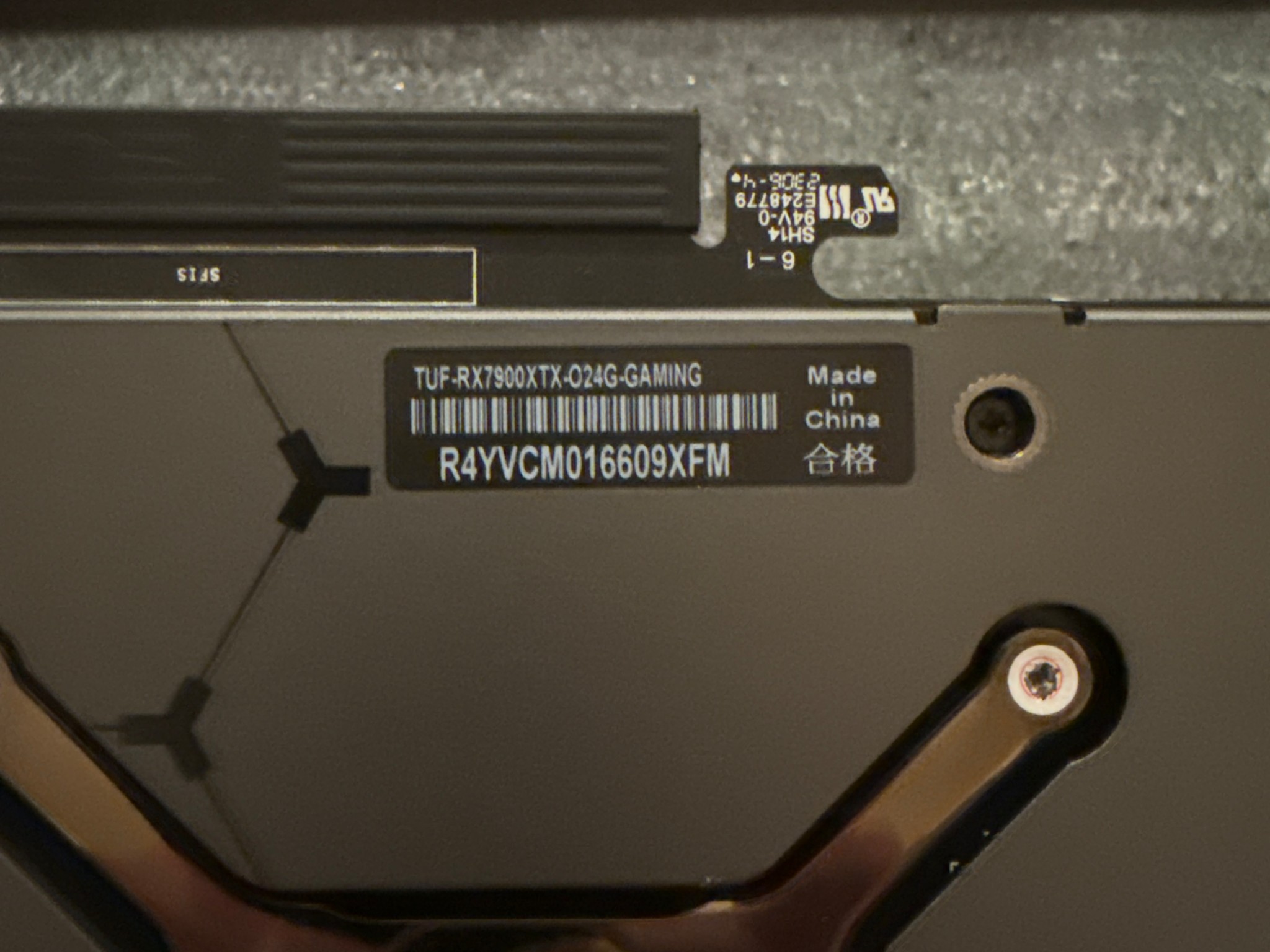 Used Asus TUF RX 7900 XTX OC Edition