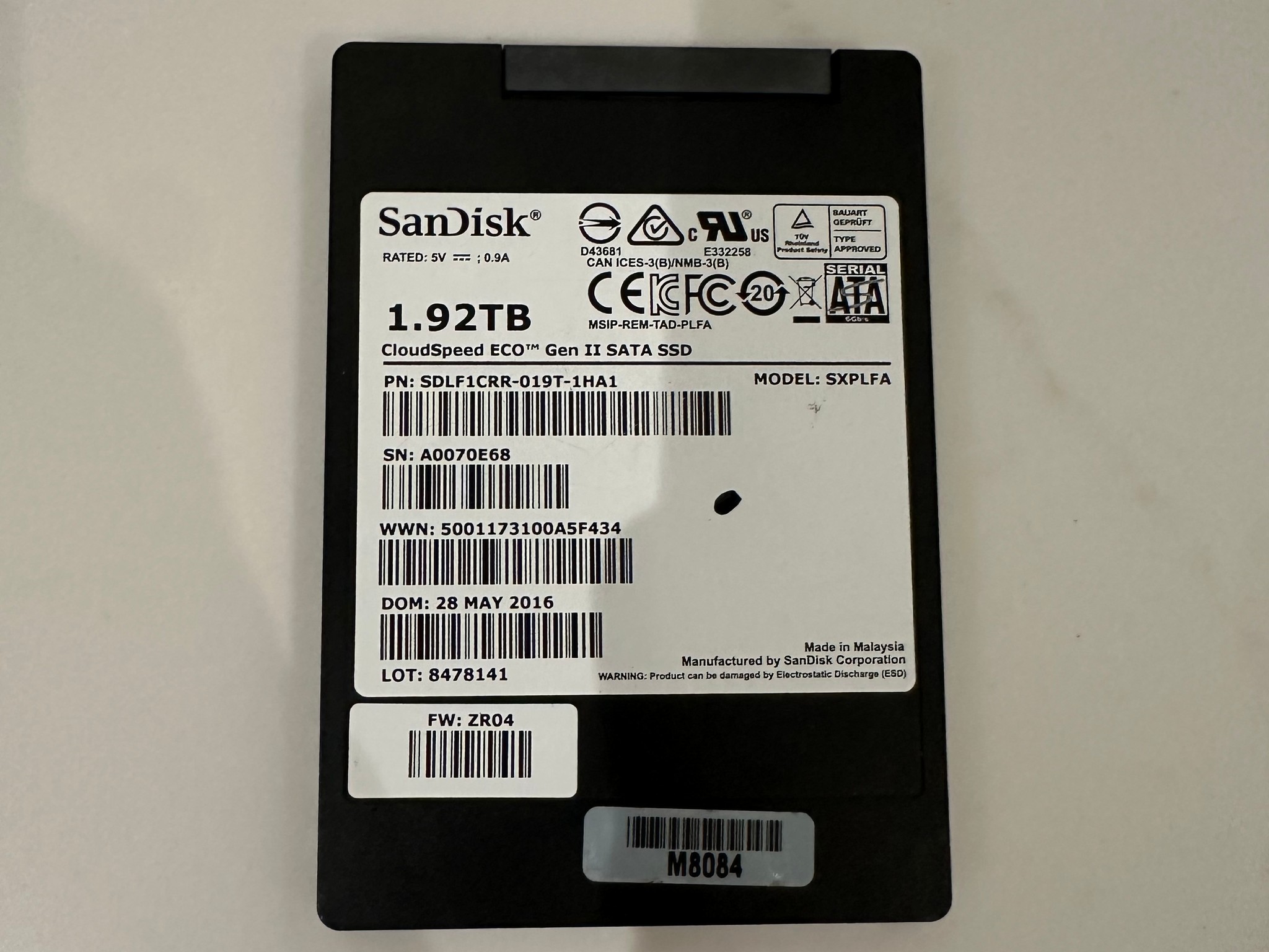 SanDisk CloudSpeed ECO Gen II 1.92TB 2.5" SATA SSD