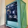 GREEN GOBLIN!!! MicroATX build with AMD Ryzen 9600X and 9070, 32GB DDR5, 2TB SSD