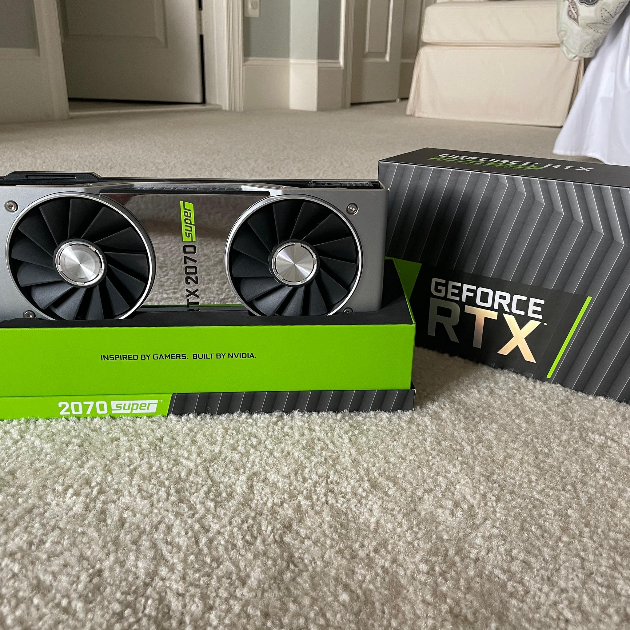 Like New Nvidia RTX 2070 SUPER Founder’s Edition with Box!
