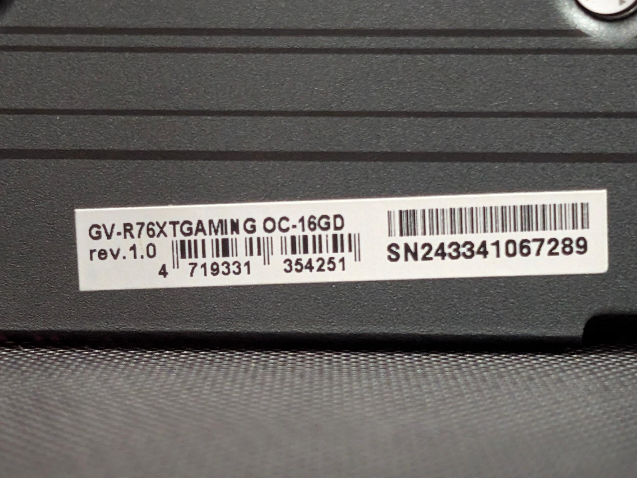 Gigabyte Radeon RX 7600 XT GAMING OC 16GB