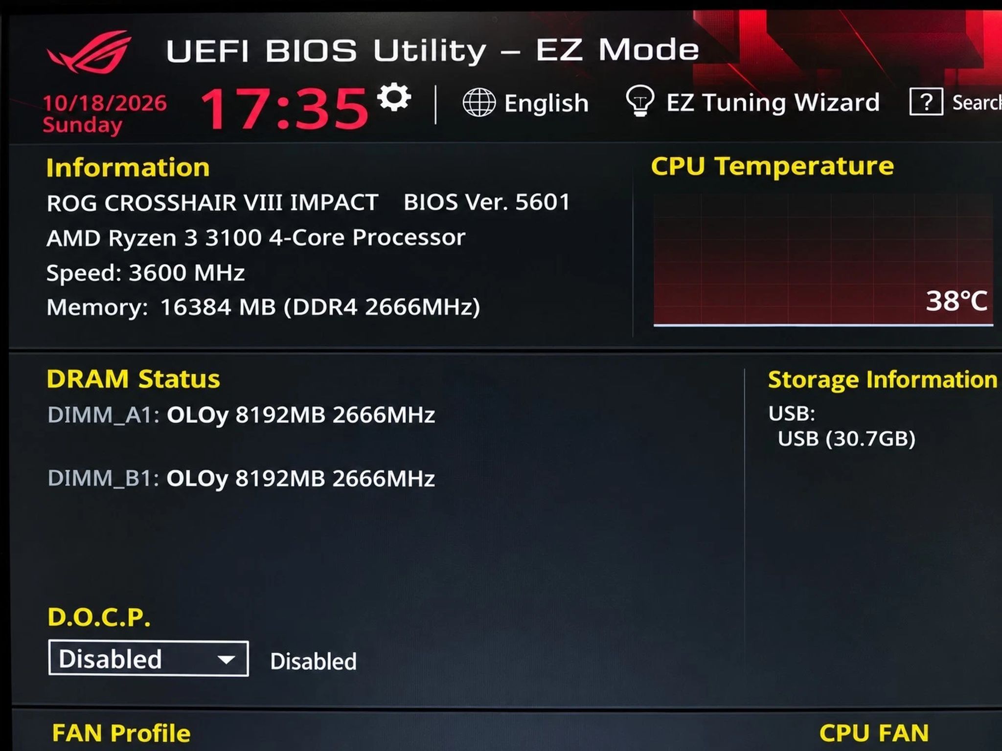 UPDATED BIOS ASUS ROG CROSSHAIR VIII IMPACT WIFI DDR4 AM4 ITX Motherboard