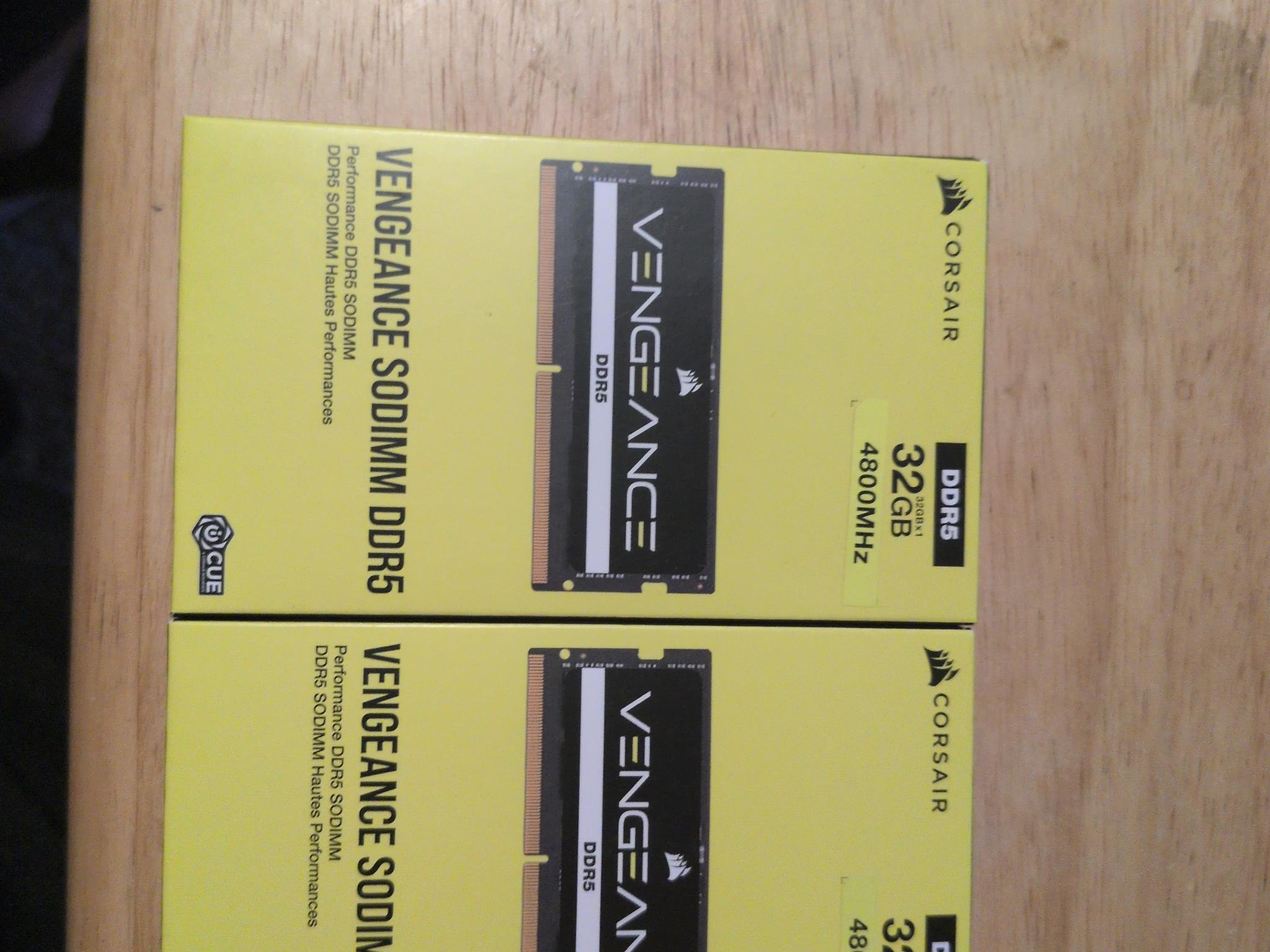 Corsair vengeance 64gb ddr5 ram