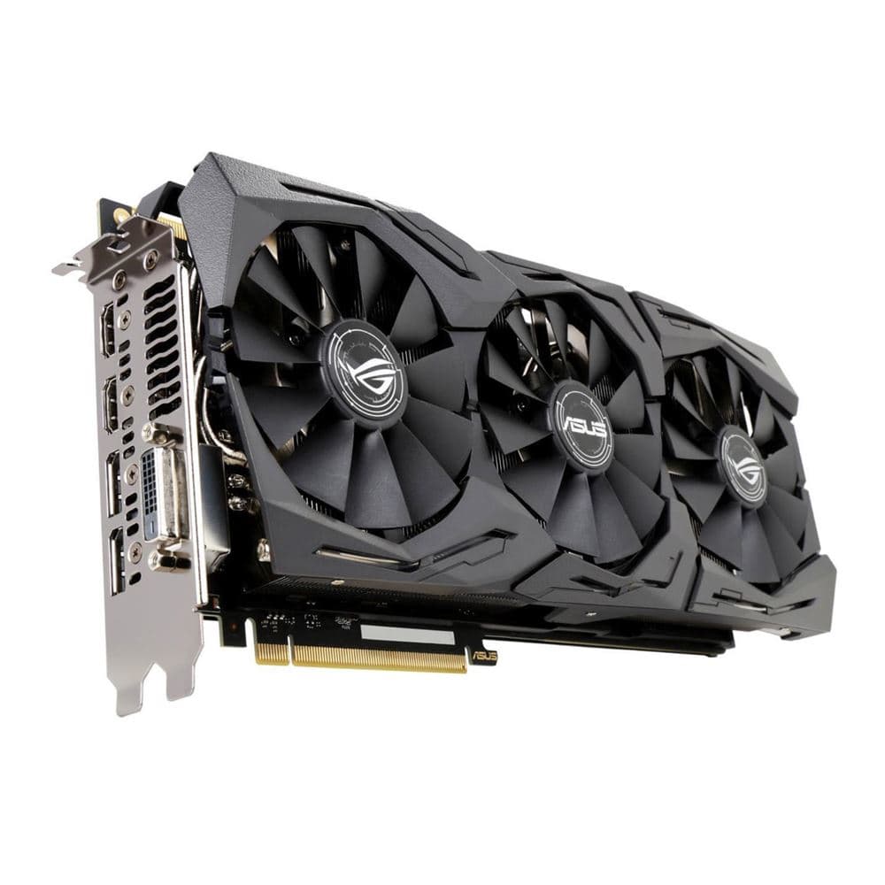 ASUS ROG STRIX GeForce GTX 1080 Ti Gaming Overclocked Triple-Fan 11GB GDDR5X PCIe Graphics Card