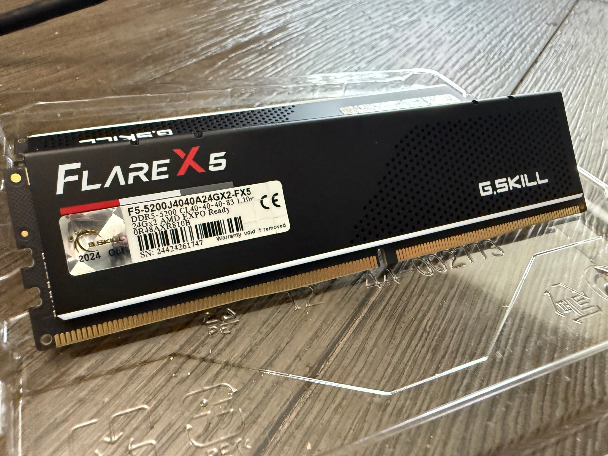 G.SKILL Flare X5 Series DDR5 RAM (AMD EXPO) 48GB (2x24GB) 5200MT/s
