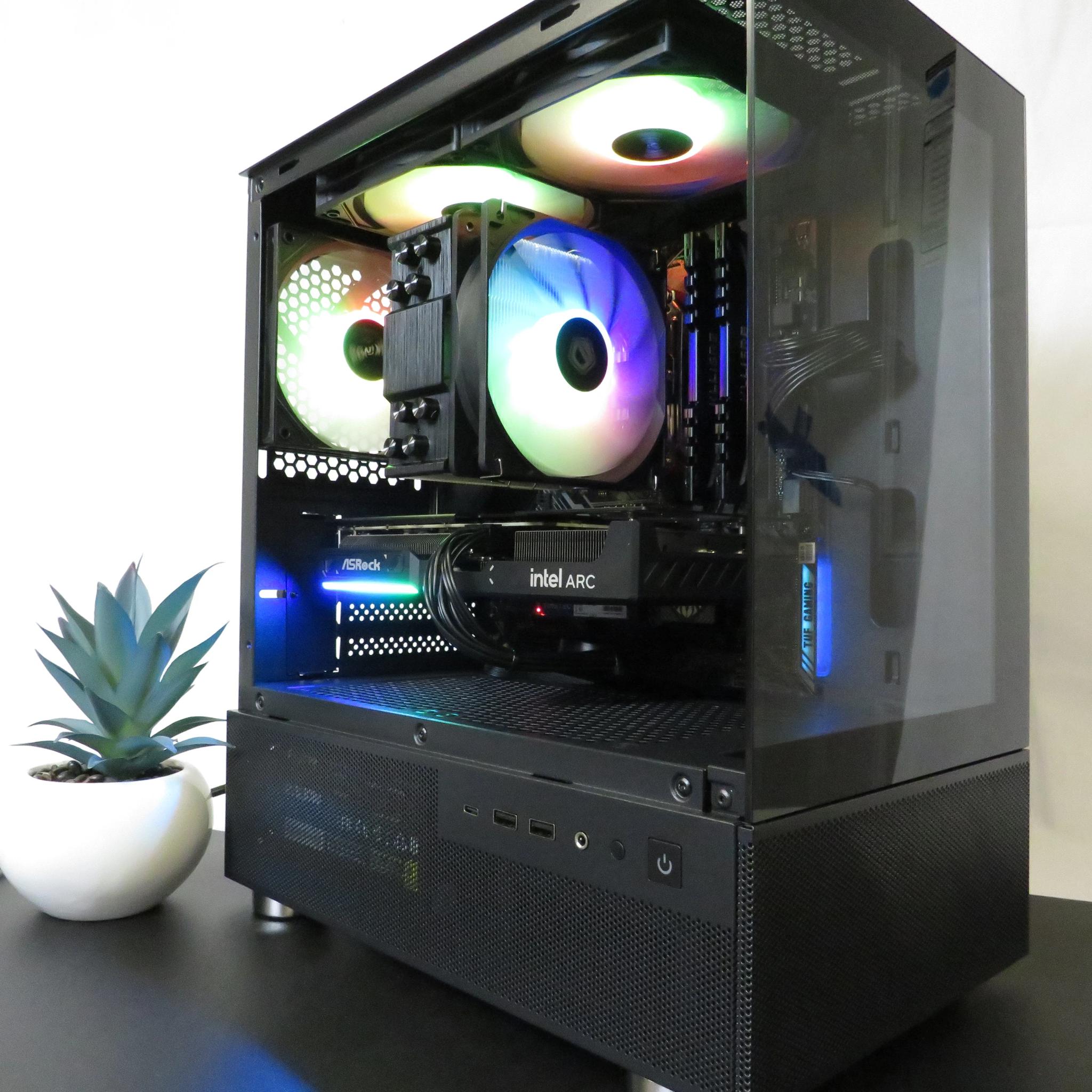 Arc Battlemage: ASRock Challenger Intel Arc B570 + Ryzen 5 5600X + 16 GB DDR4 + 1 TB NVME