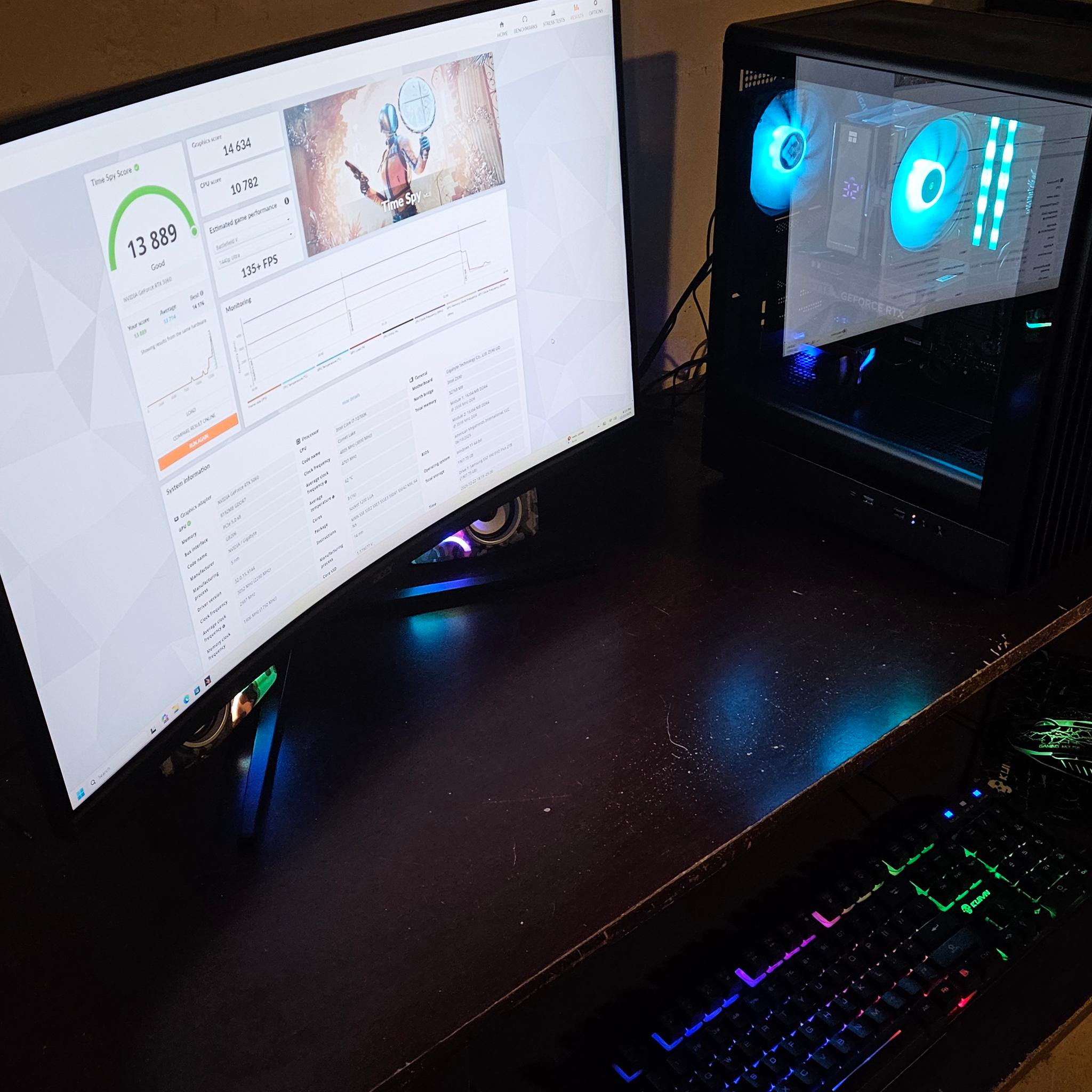Advanced Gaming PC | i7-10700K | RTX 5060 | 32GB | 750W | Z590 UD MB | 2 TB | Win 11 Pro |