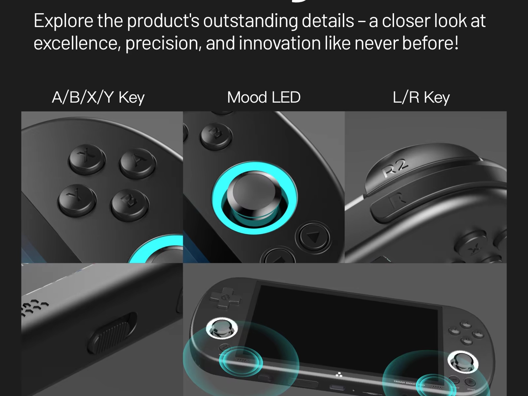 Trimui Smart Pro Retro Video Game Console Handheld Game 4.96''IPS Screen w/ 64GB SD CARD