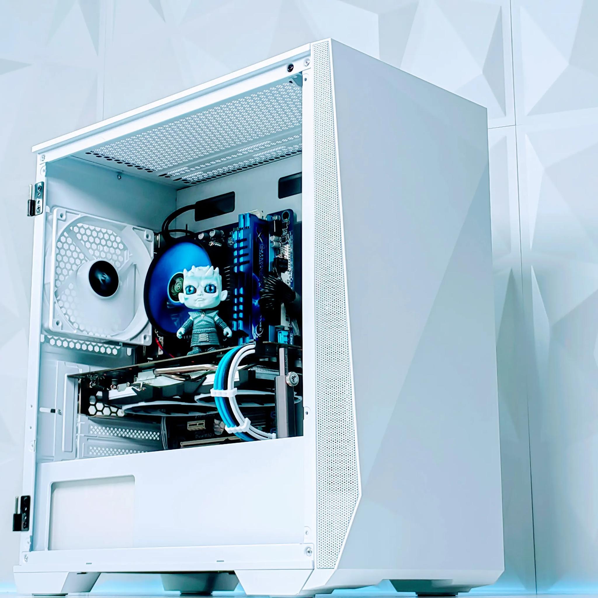 🧊👑 🧟‍♂️🗡️Night King Gaming PC❄️AMD RX 480❄️Intel Xeon 1230 V2❄️16GB RAM❄️500GB SSD