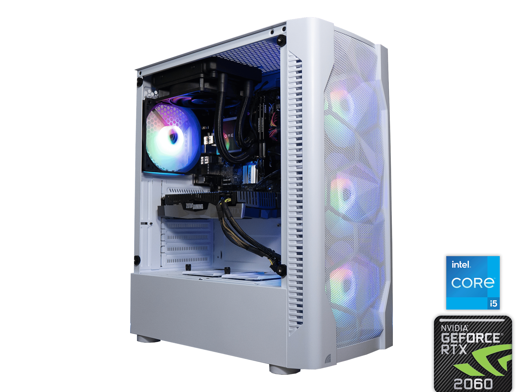 🌨🍬 | ZOTAC RTX 2060 | INTEL i5 10400F | 32GB DDR4 RAM | 1.25TB | Arctic Candy