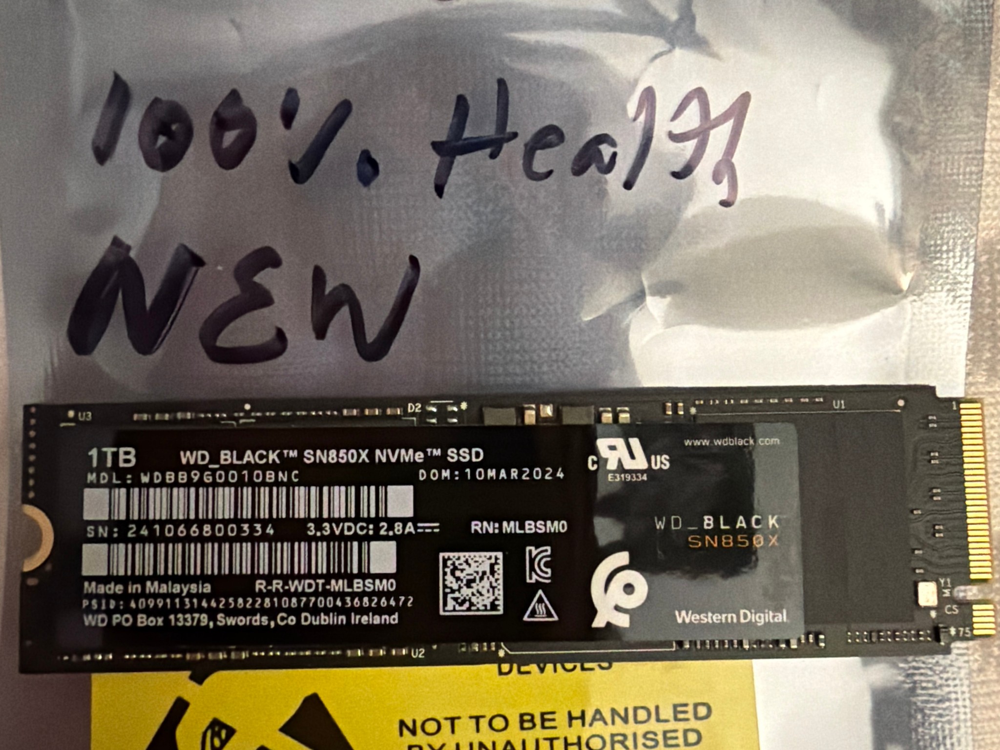 NEW WD_BLACK SN850X 1TB Gen4 NVMe M.2 SSD | Up to 7,300 MB/s PCIe 4.0