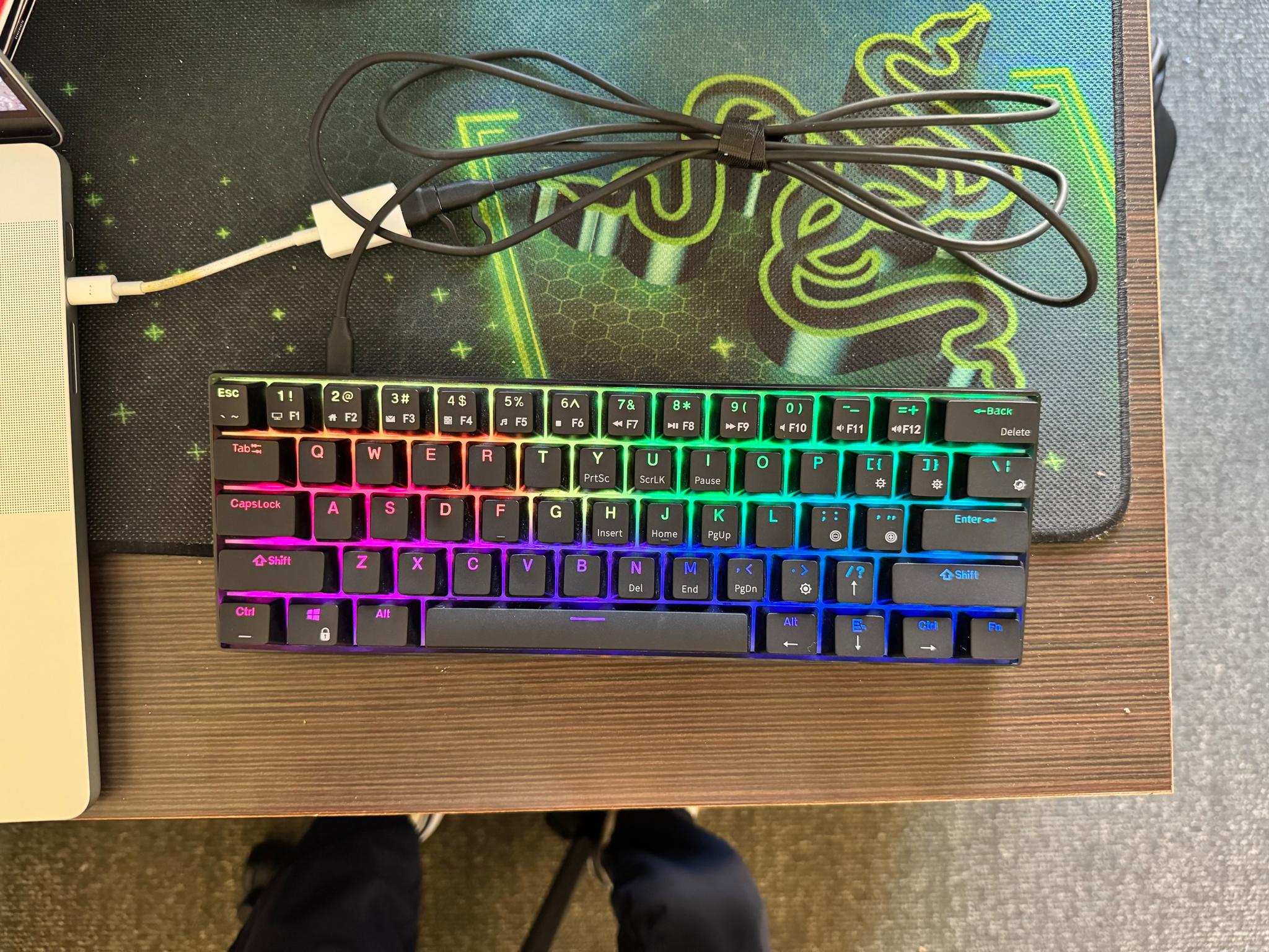 RK ROYAL KLUDGE RK61 Wired 60% RGB Mechanical Gaming Keyboard