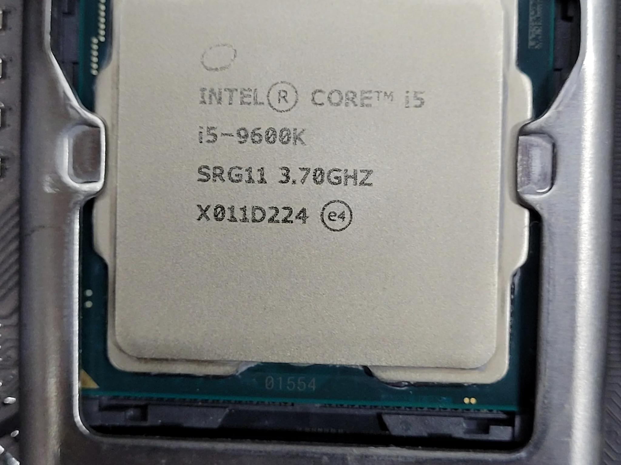 Intel i5-9600k cpu