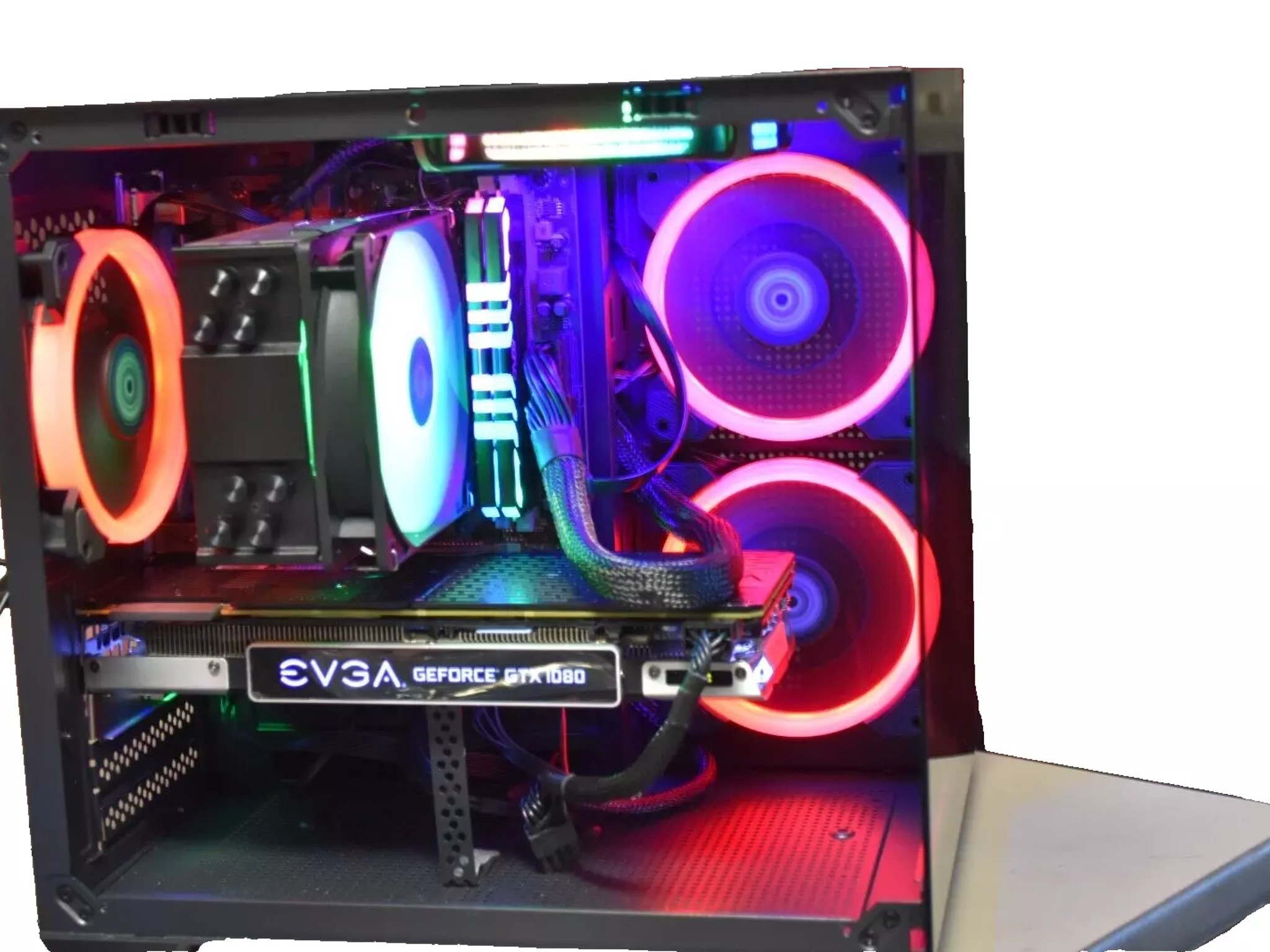 Gaming PC Intel I 5 9400 16 GB of RAM RGB GPU 1080 8 GB 1TB NVME+ 500GB HHD Custom built