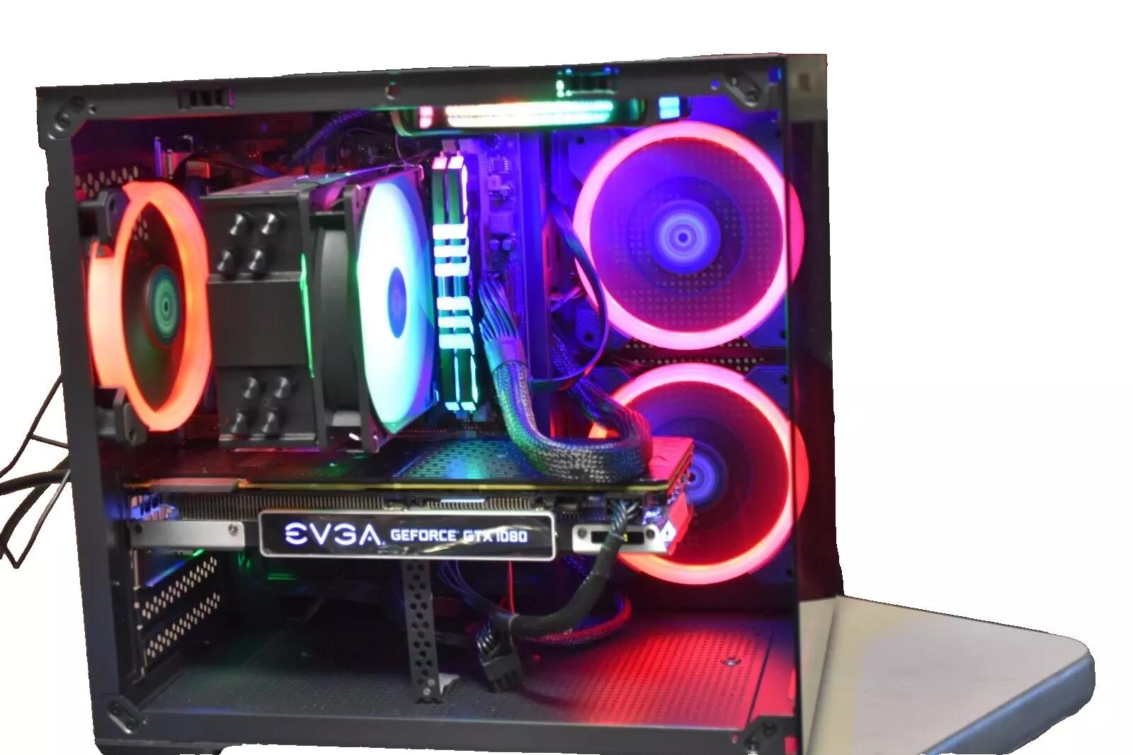 Gaming PC Intel I 5 9400 16 GB of RAM RGB GPU 1080 8 GB 1TB NVME+ 500GB HHD Custom built