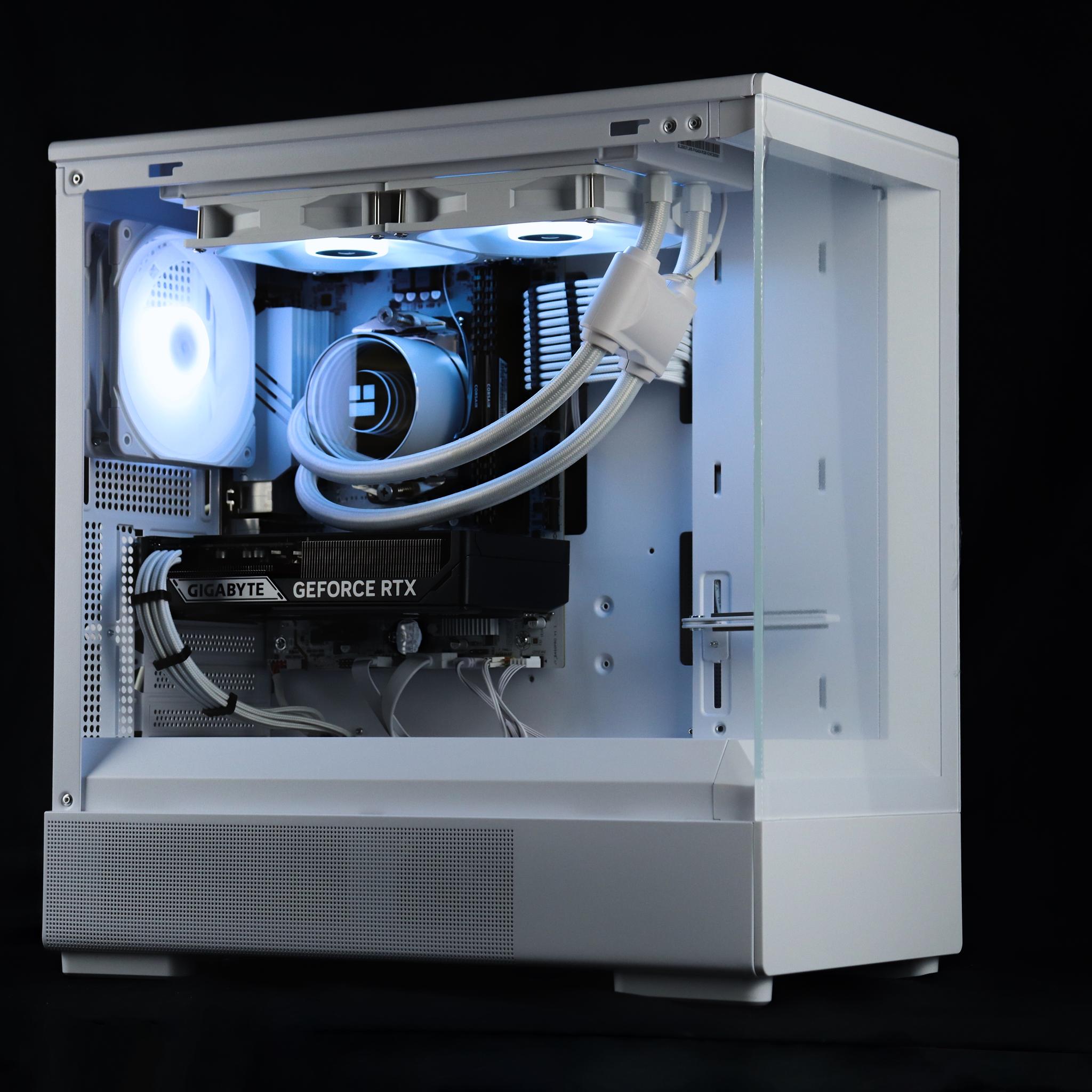 🧊❄️🧊 White Gaming PC – RTX 5060 TI, Ryzen 7 5700X, 32GB RAM, 1TB SSD - WiFi 🧊❄️🧊