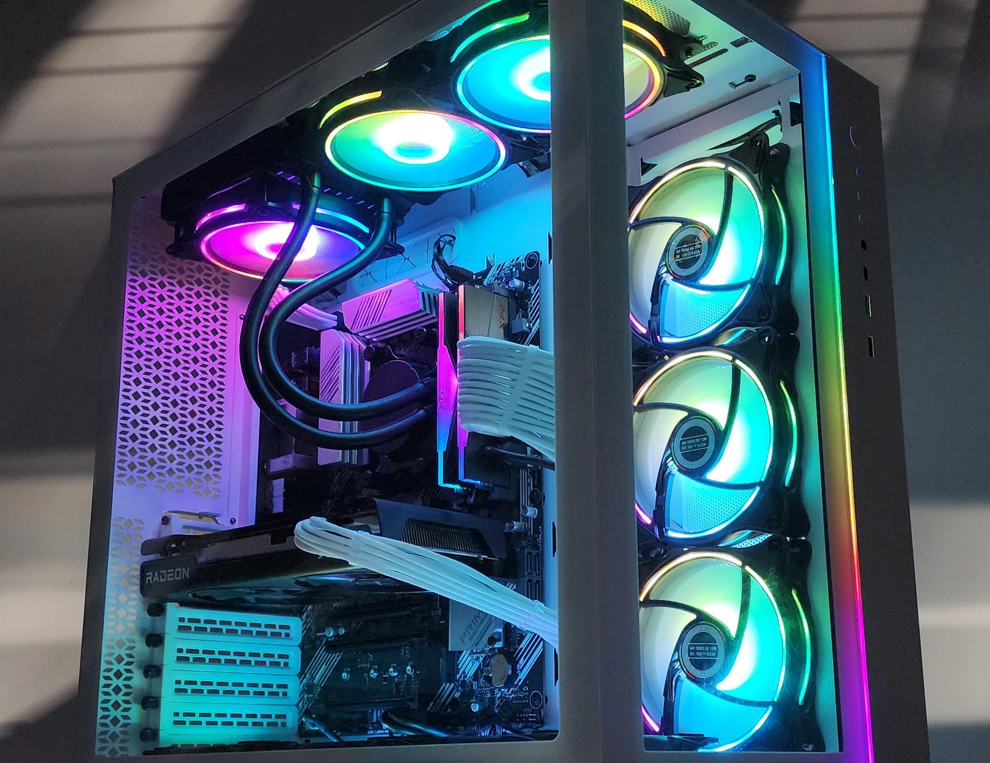Gaming PC Ryzen 7 3700X 16GB RAM 1TB SSD RX 6600 XT 8GB Windows 11 Computer
