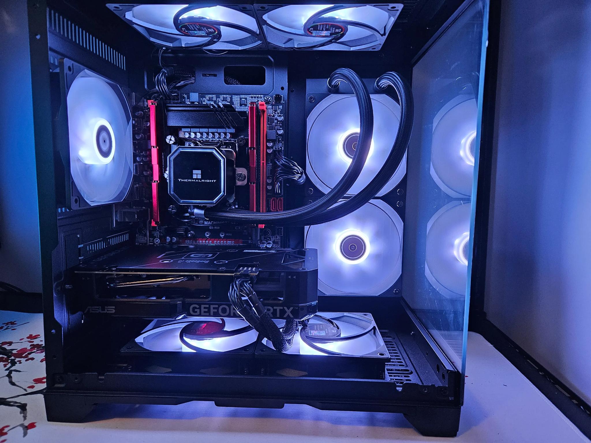 Dark Side Liquid cooled RIG Intel inte 14 Core / 32GB DDR4 / 1TB SSD / RTX 4060 TI