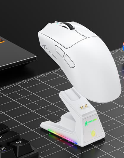 ATTACK SHARK X1 Wireless Gaming Mouse with RGB Charging Dock