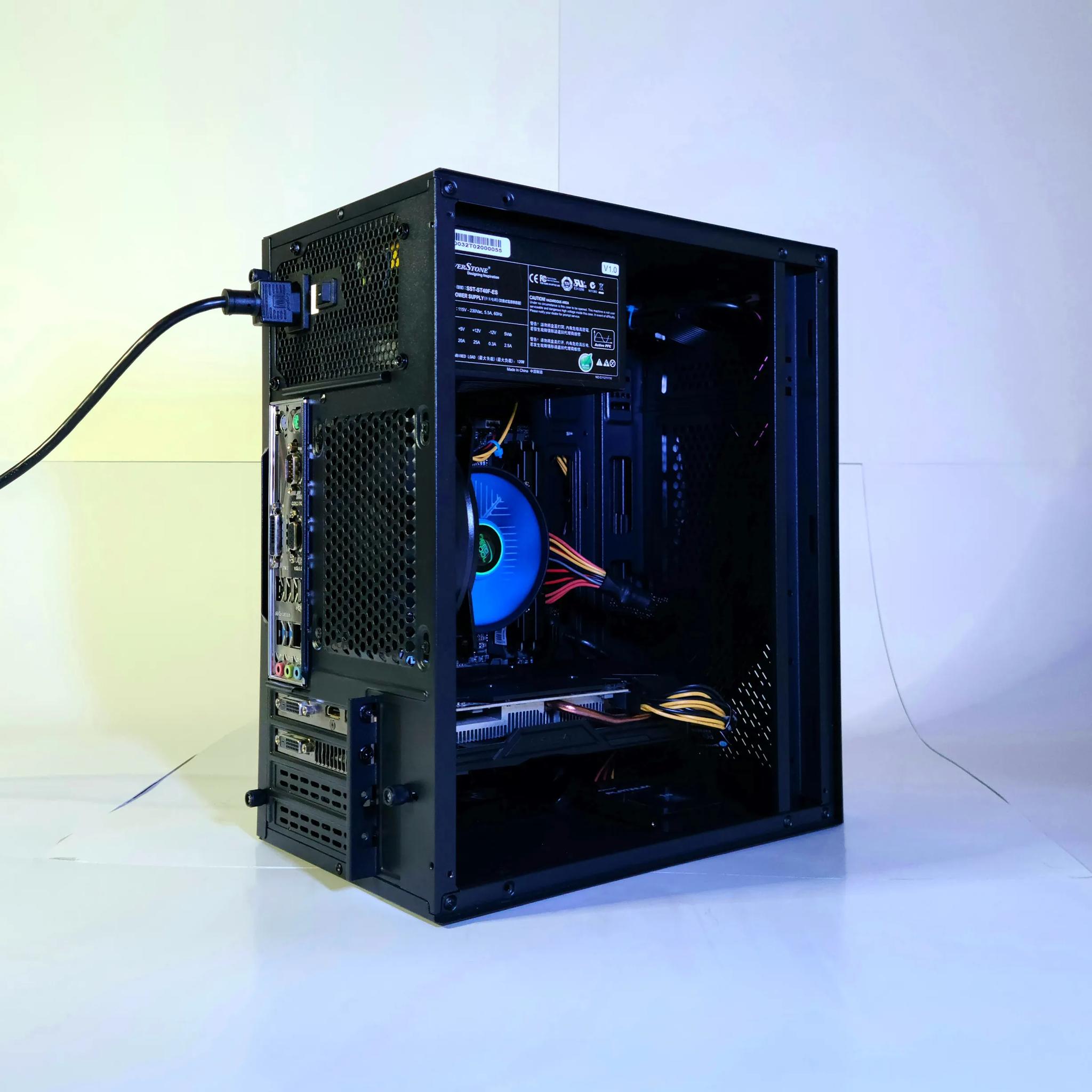 Myny60 Gaming PC Custom Windows 10 Pro GTX 1060 Micro ATX Intel Powerhouse(wifi)