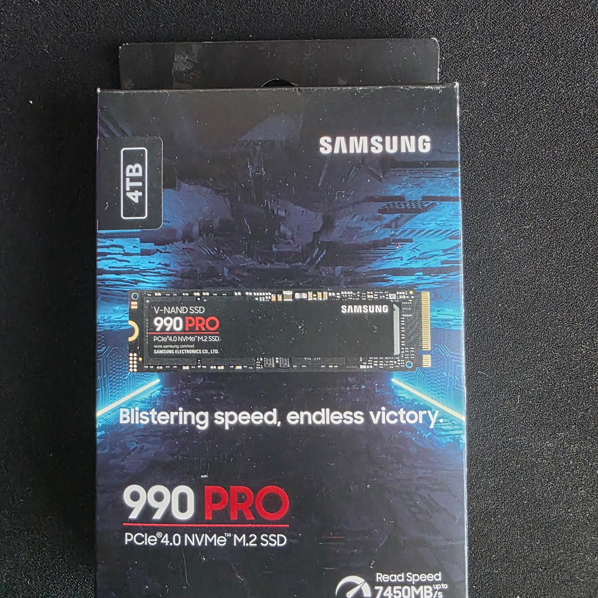 Samsung 990 pro 4tb with ineo Aluminum M.2 2280 SSD Heatsinks